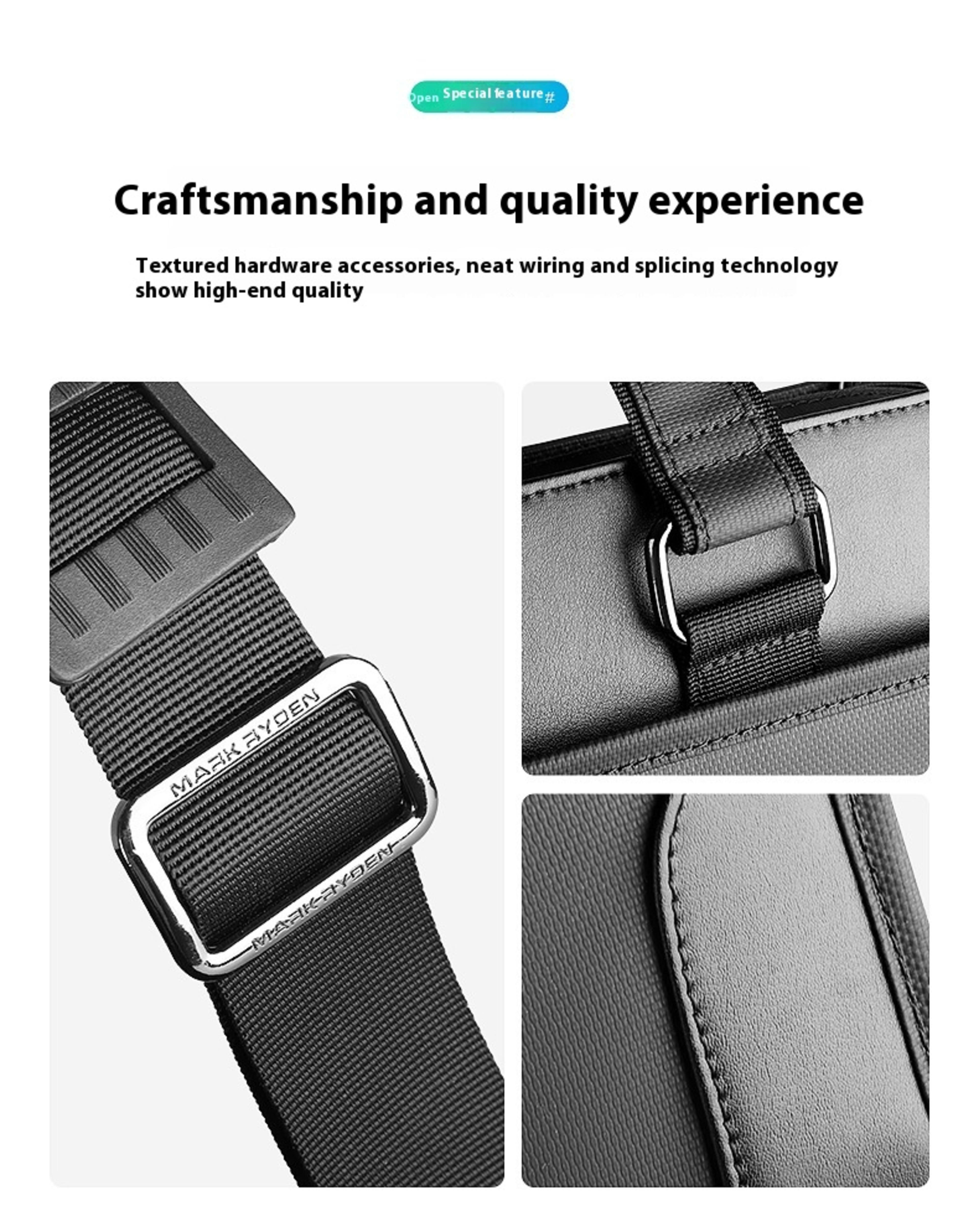 Men's Business Handheld Notebook Computer Briefcase 9