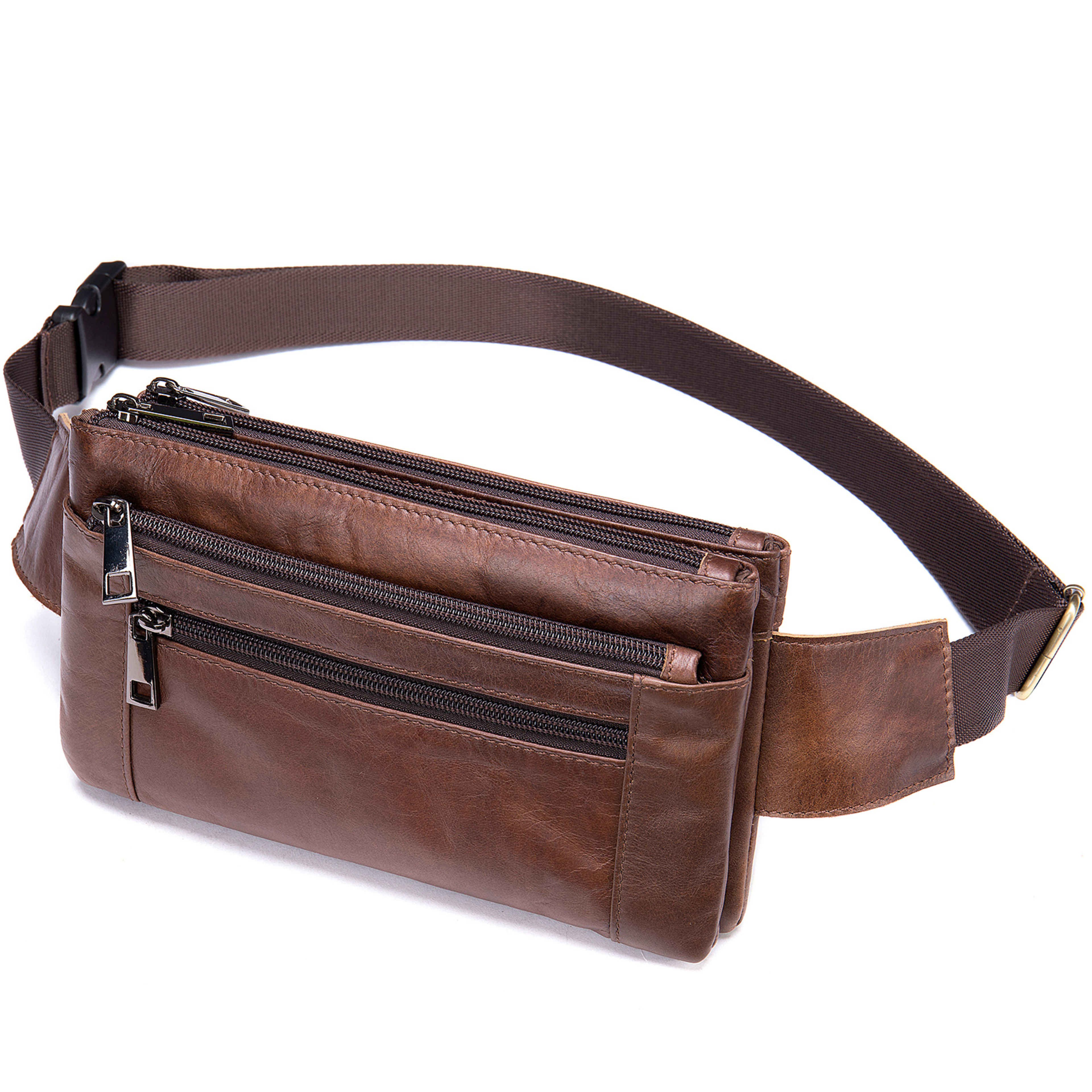 High-end Full-grain Leather Chest Bag 3