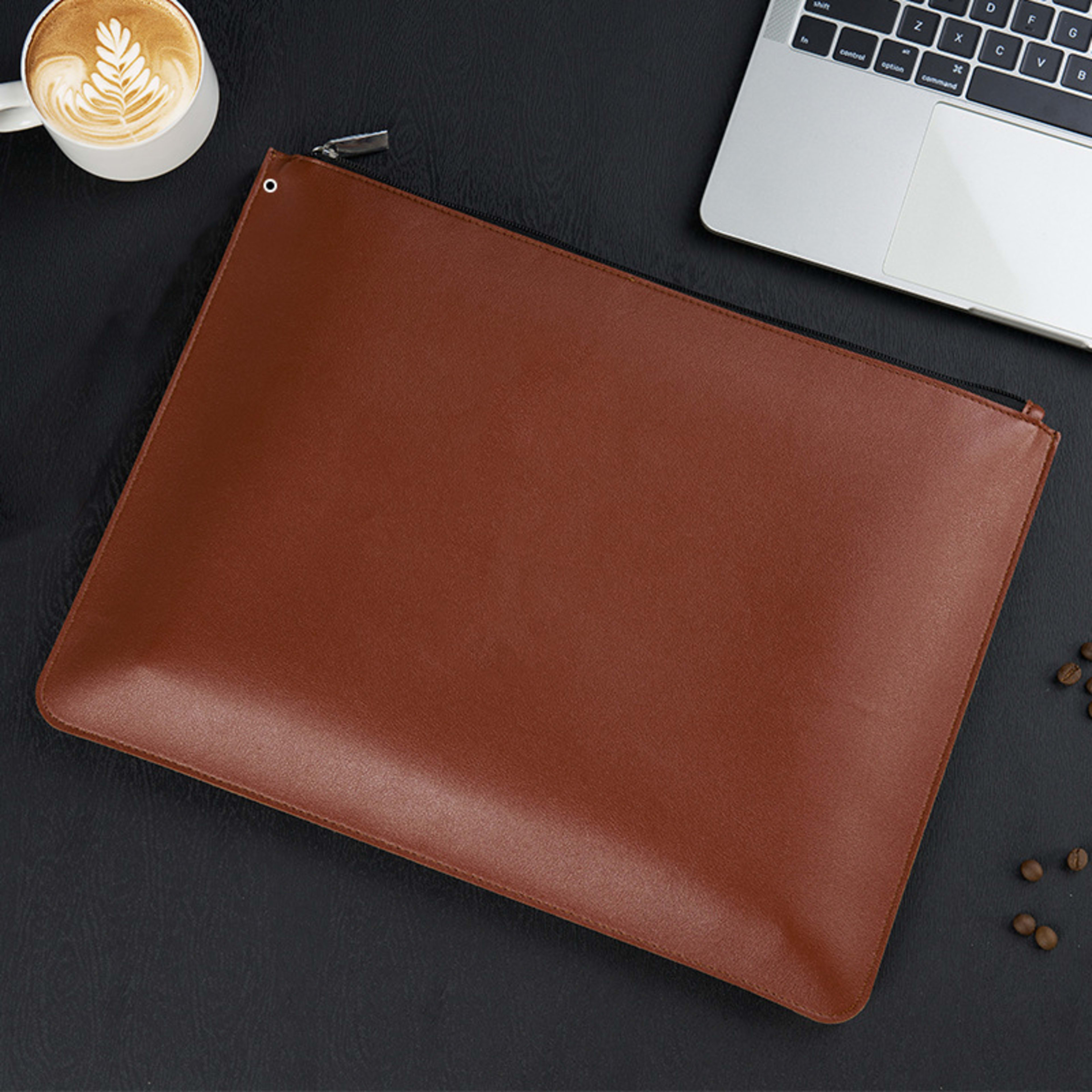 Sleek, High-capacity, Waterproof Leather Organizer For Contracts And Documents 11