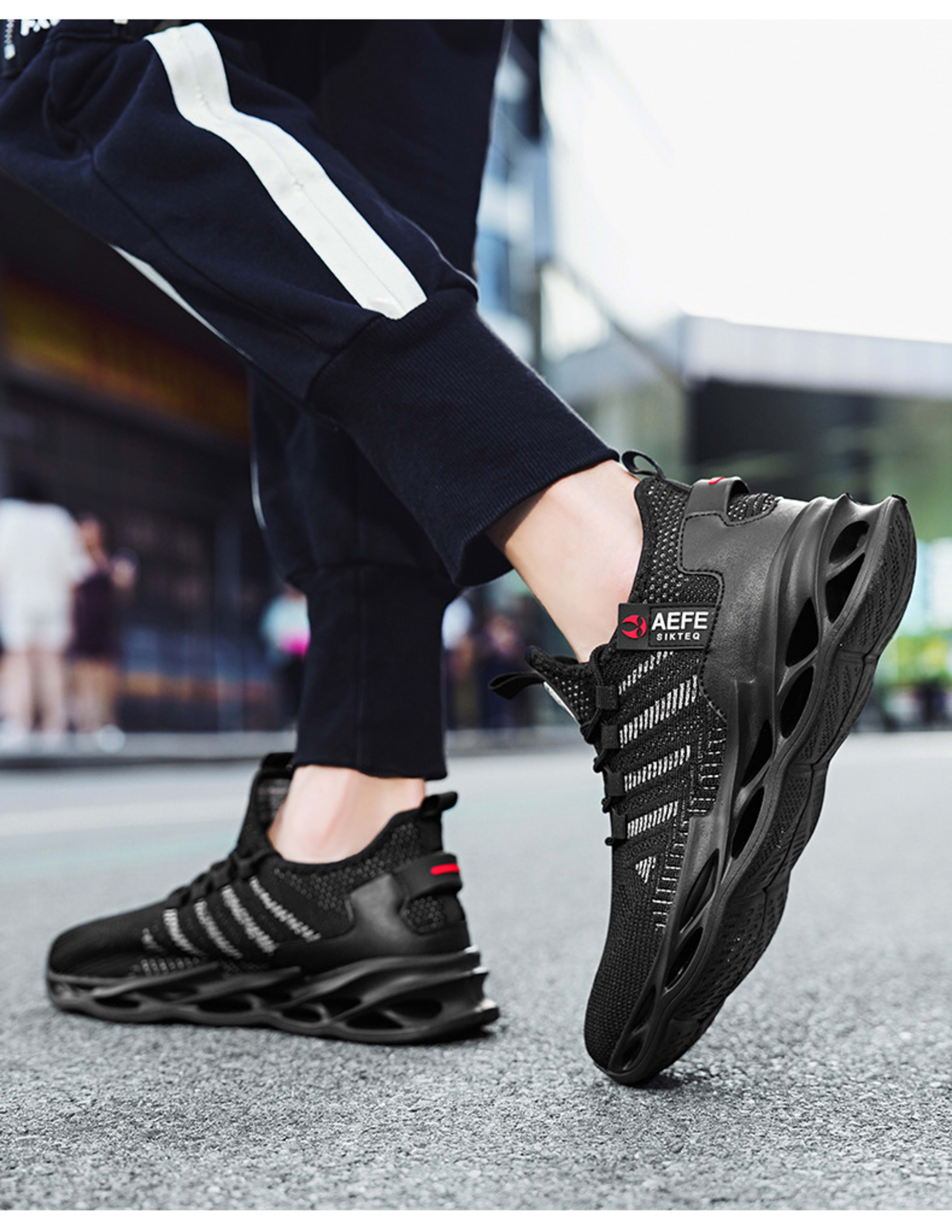 Mesh Breathable Casual Men's Korean Style Plus Size Light Running Shoes 12