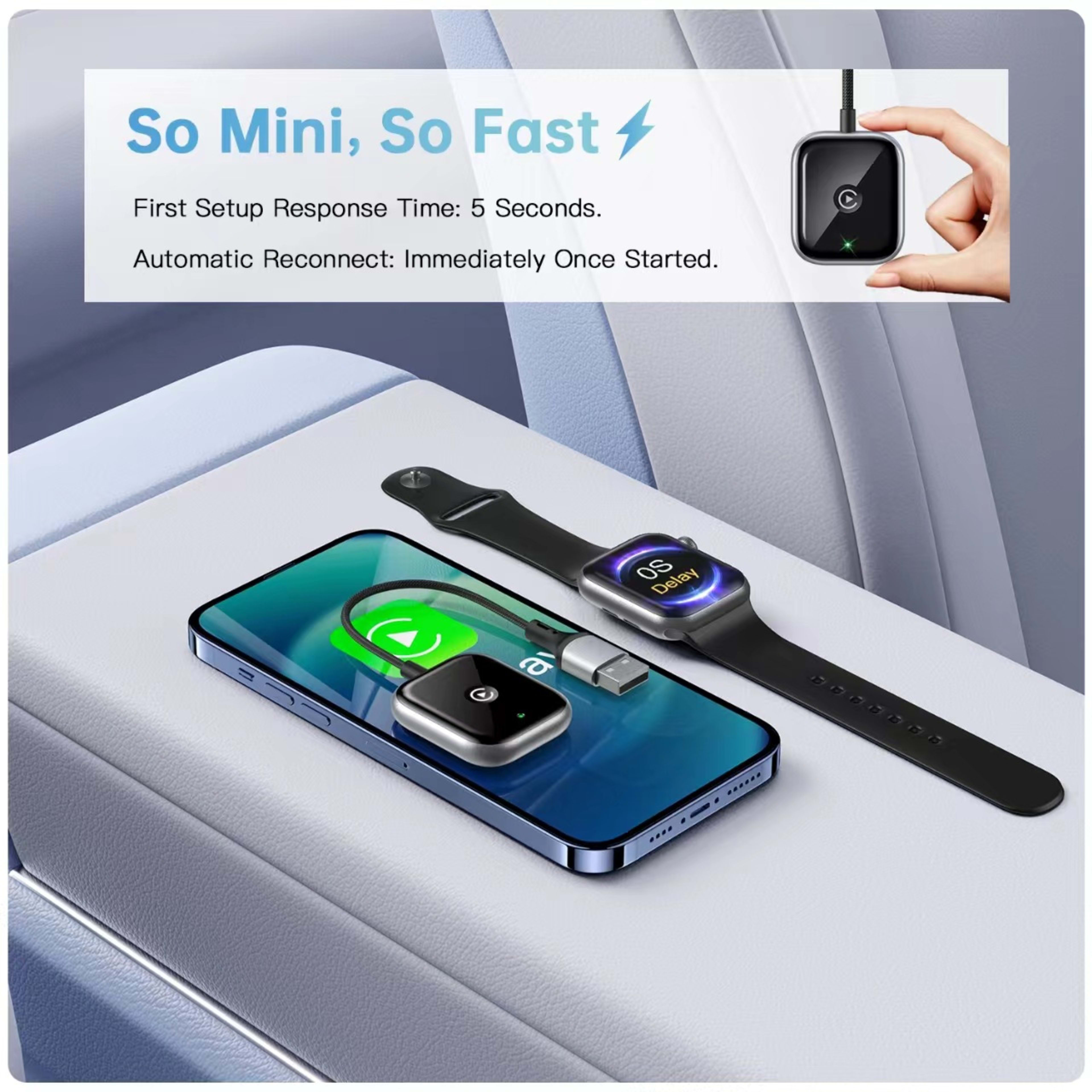 Wired-to-wireless Module Compatible With CarPlay In-car Navigation Smart Box 5