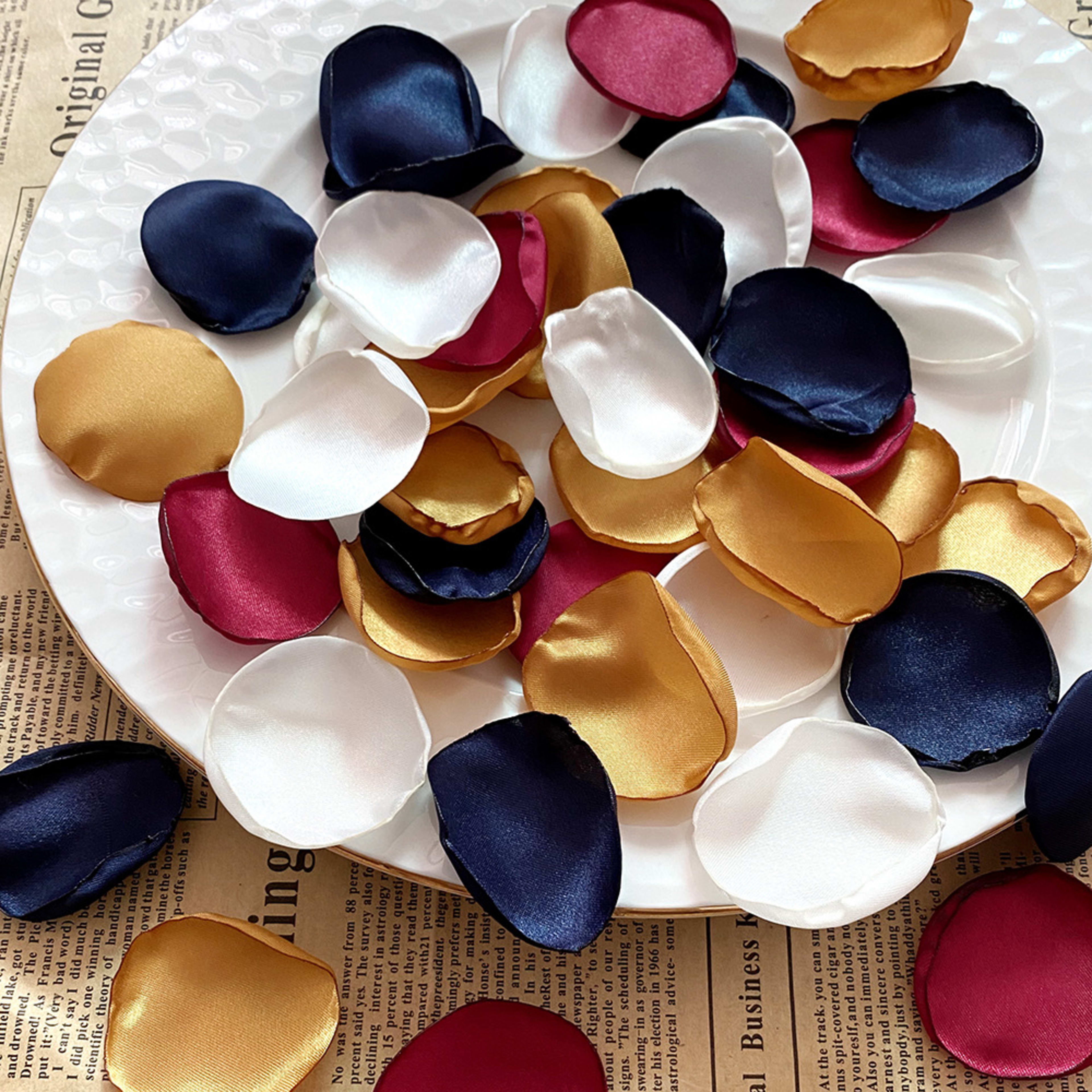 4cm Silk Rose Burnt Edge Petals Wedding Glowing Cream Powder Laminate 27