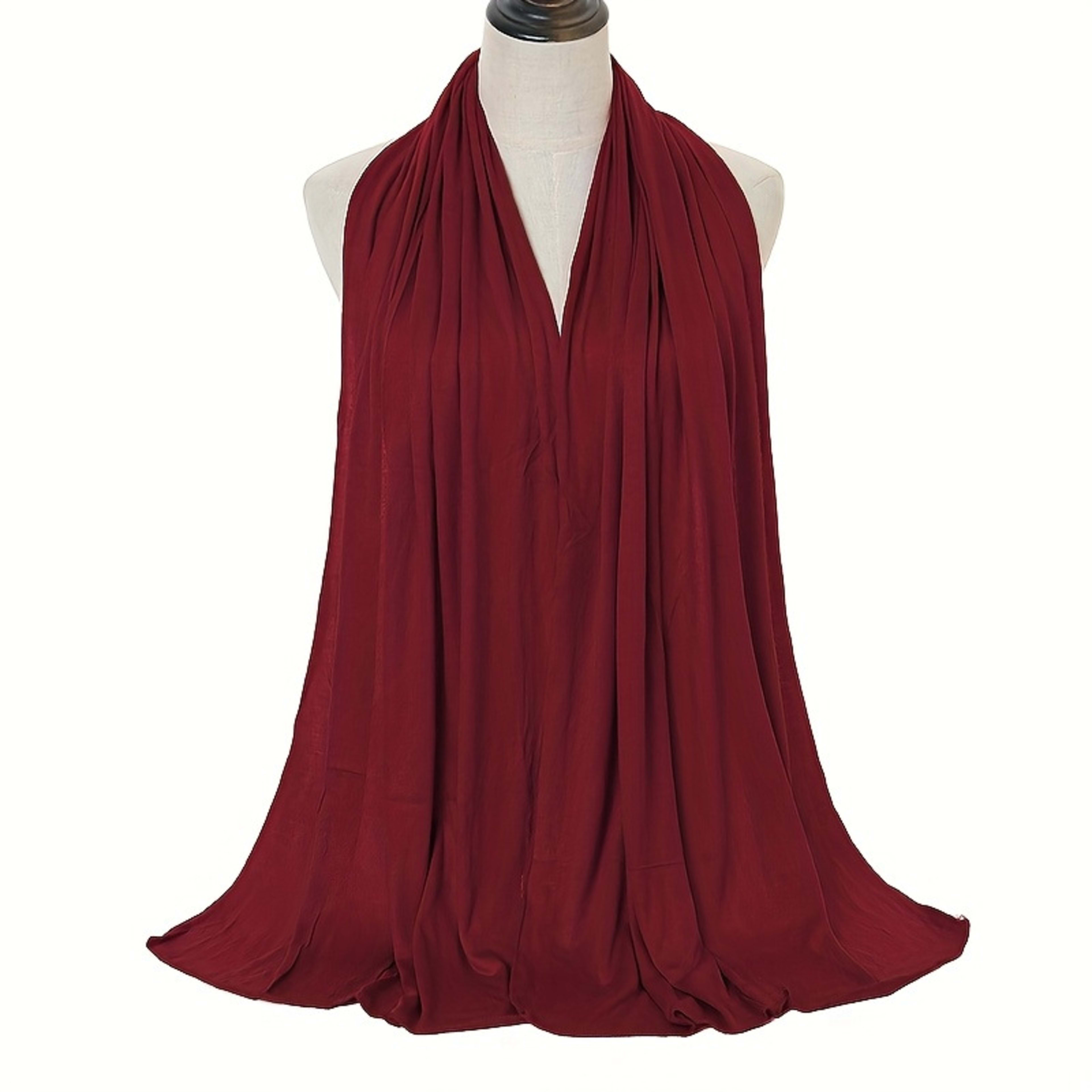 Modal Solid Color Long Scarf Headscarf Wholesale High-Quality Breathable 6