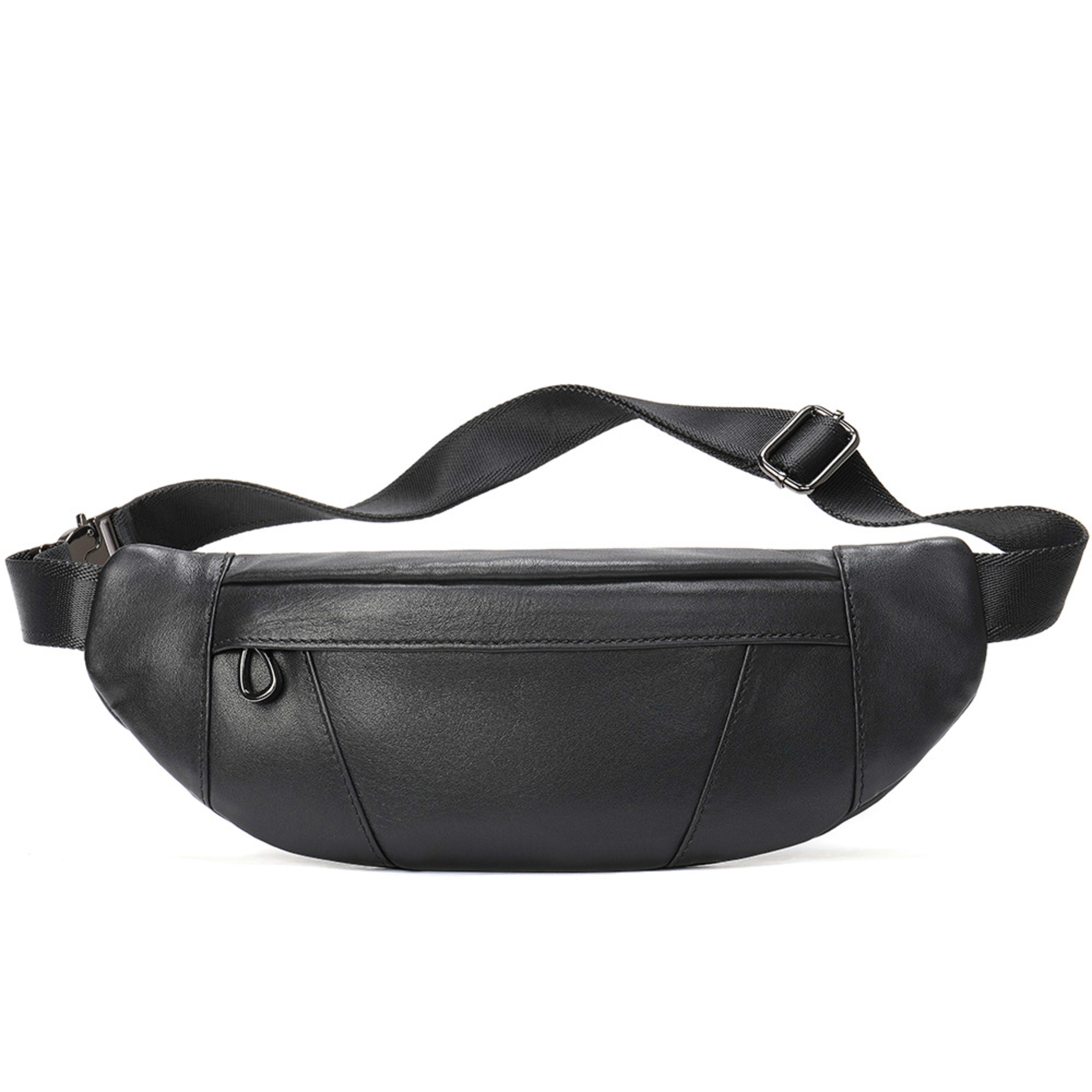 High-end Full-grain Leather Chest Bag 7