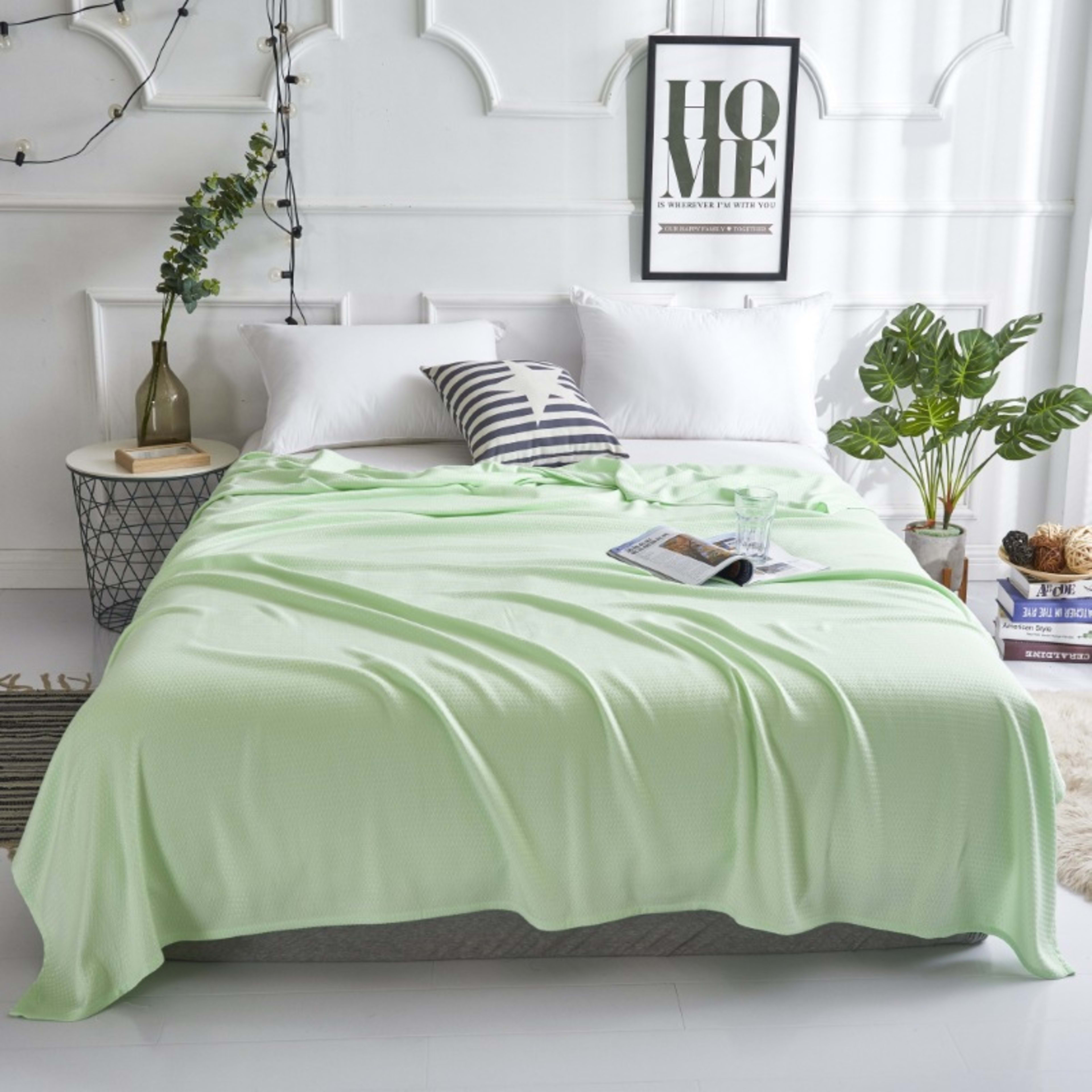 Summer Blanket Ice Silk Towel Quilt Sofa Throw Nap And Air-conditioning Blanket 11