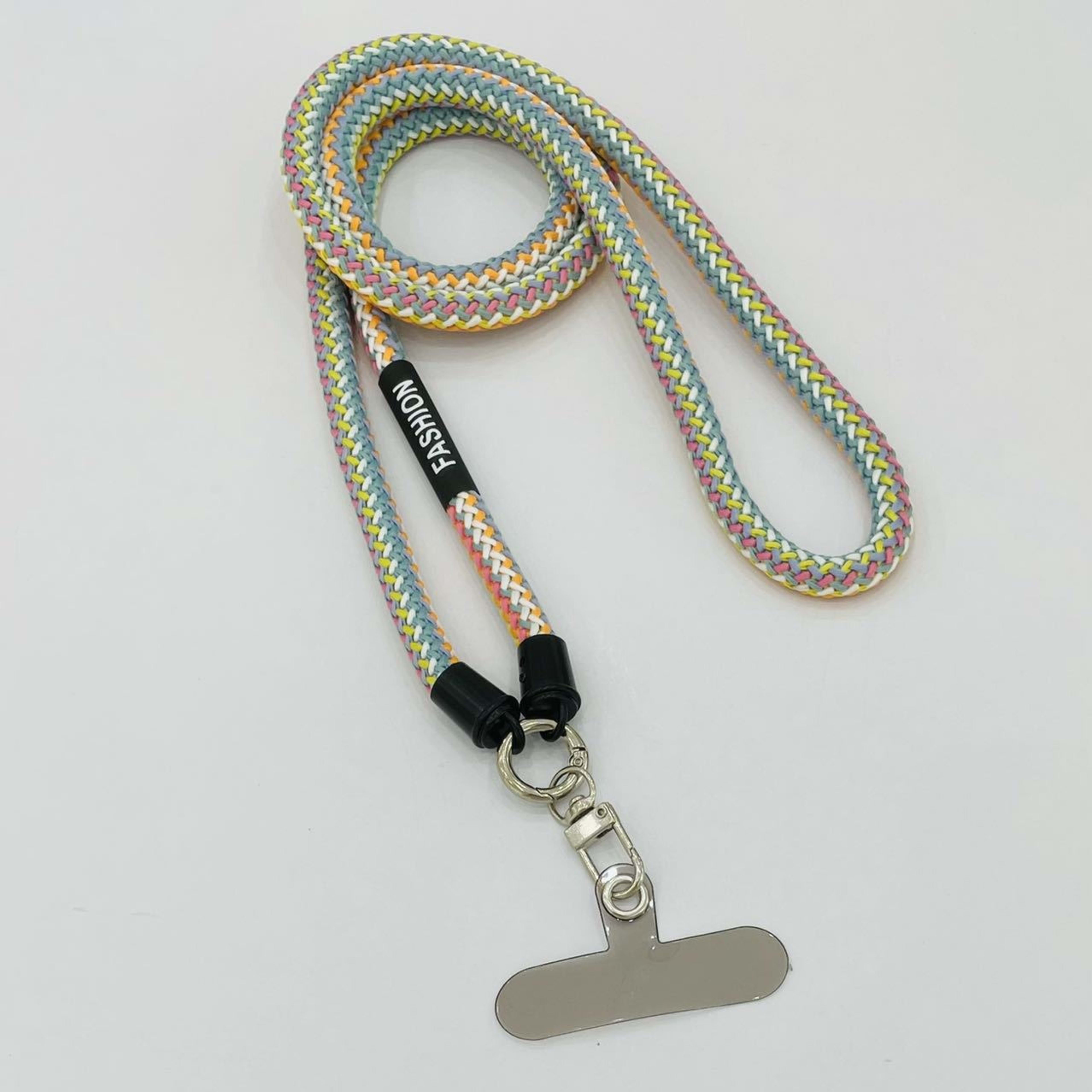 Detachable Fluorescent Braided Decorative Phone Lanyard 6