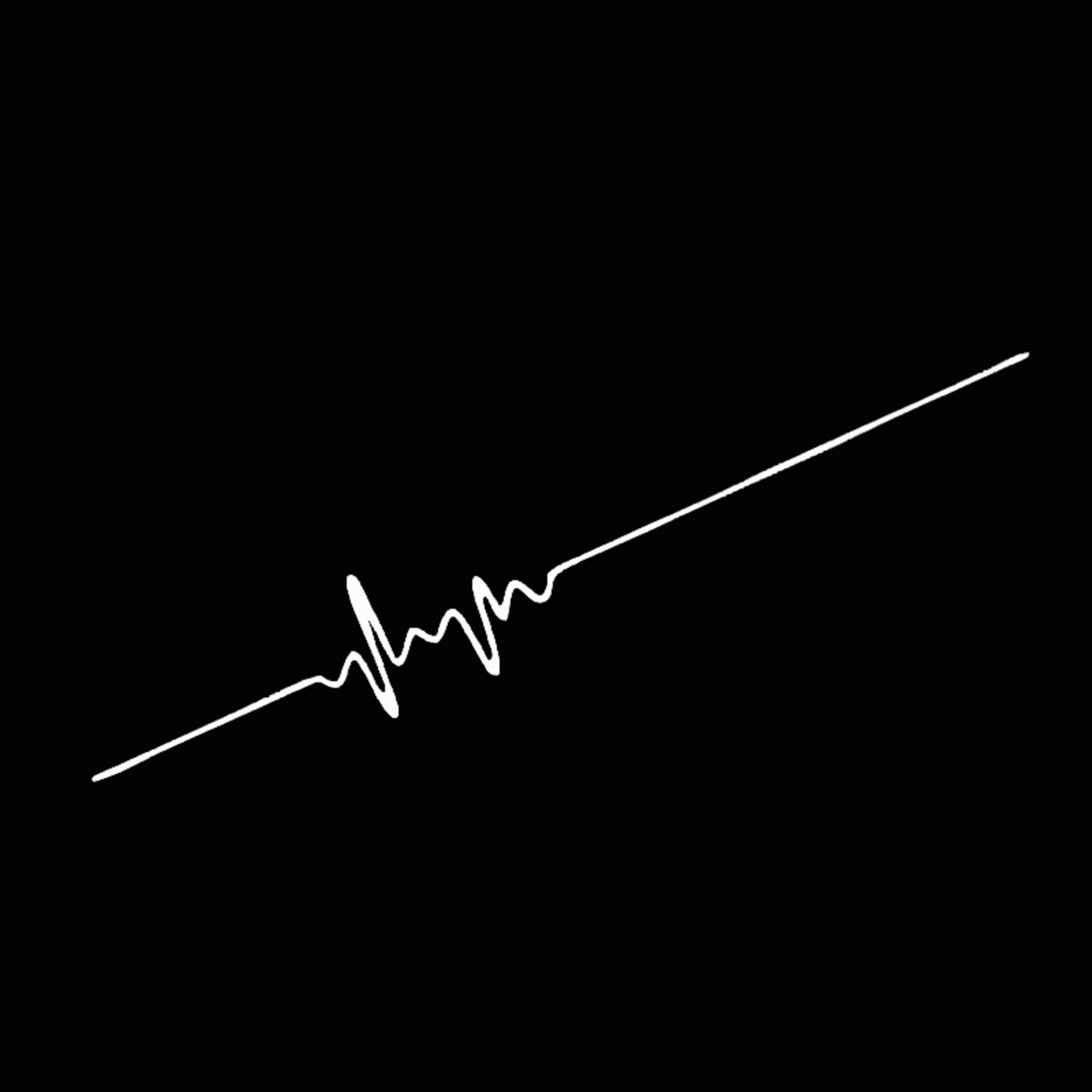 Car ECG Creative Heartbeat Motorcycle Body Bumper Decorative Stickers 5