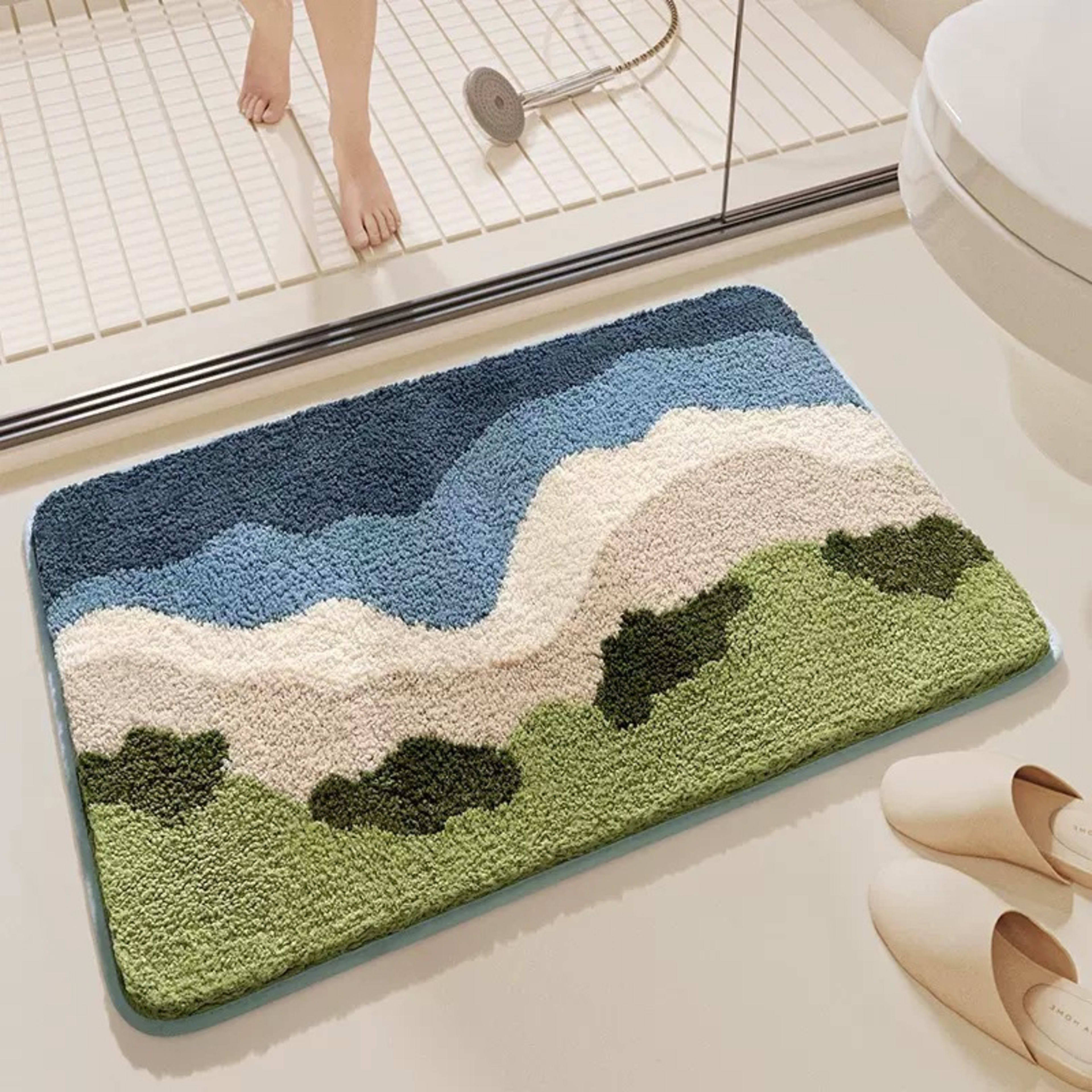 Wear-resistant Bedside Rug Doorway Water-absorbent Non-slip Doormat 3