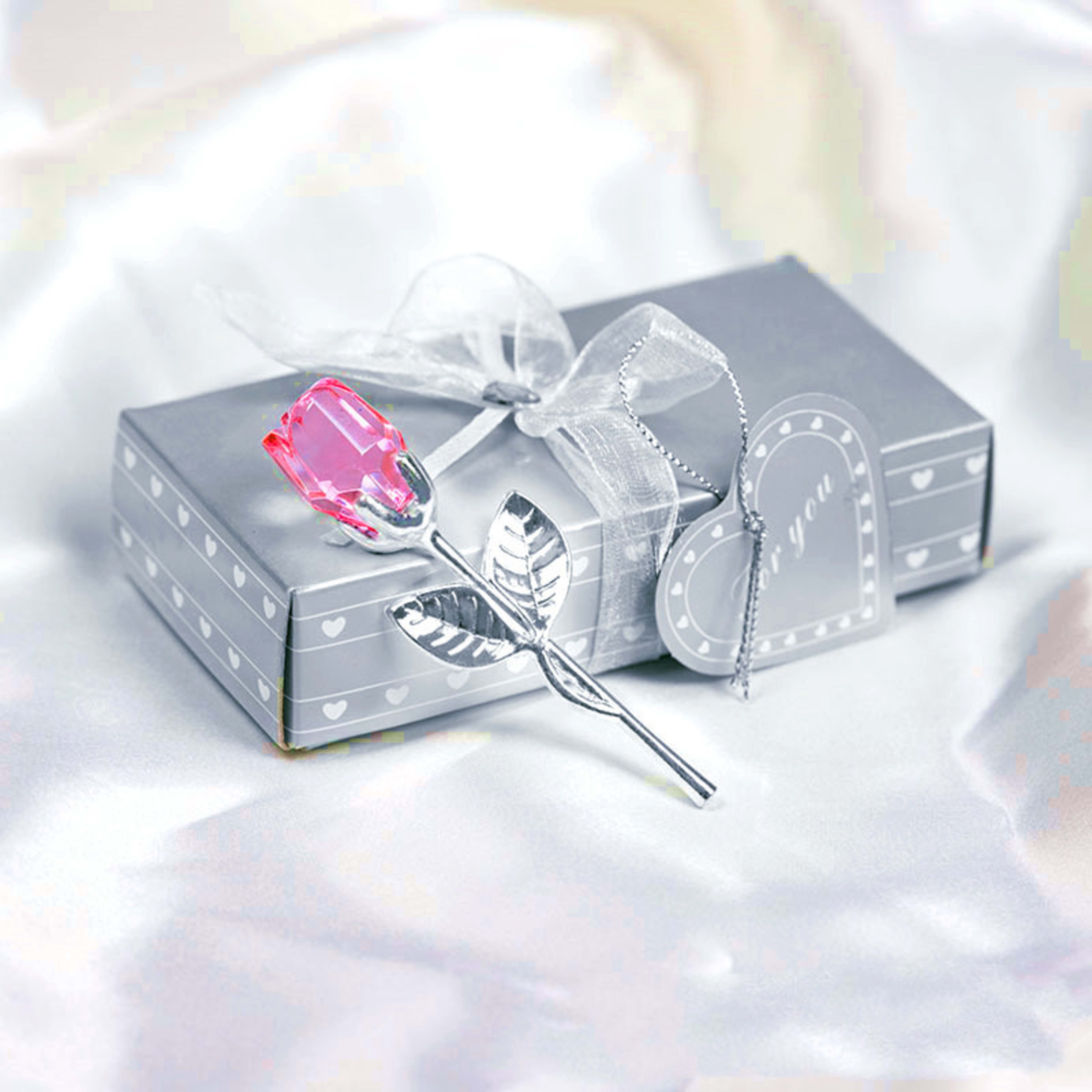 Crystal Metal Rose Valentine's Day Small Gift Wedding 16
