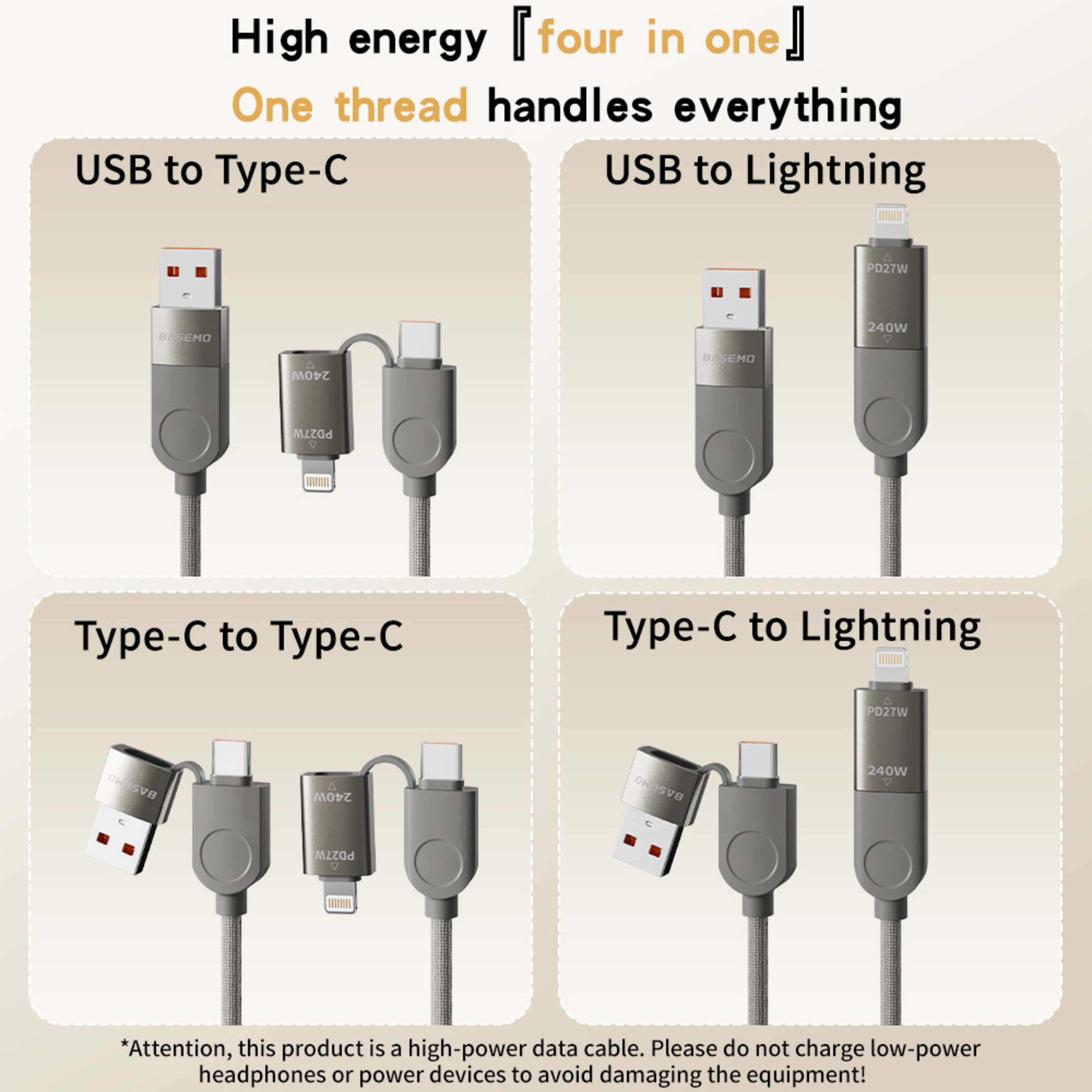 PD Fast Charging 16-Strand Fast Charging Data Cable 3