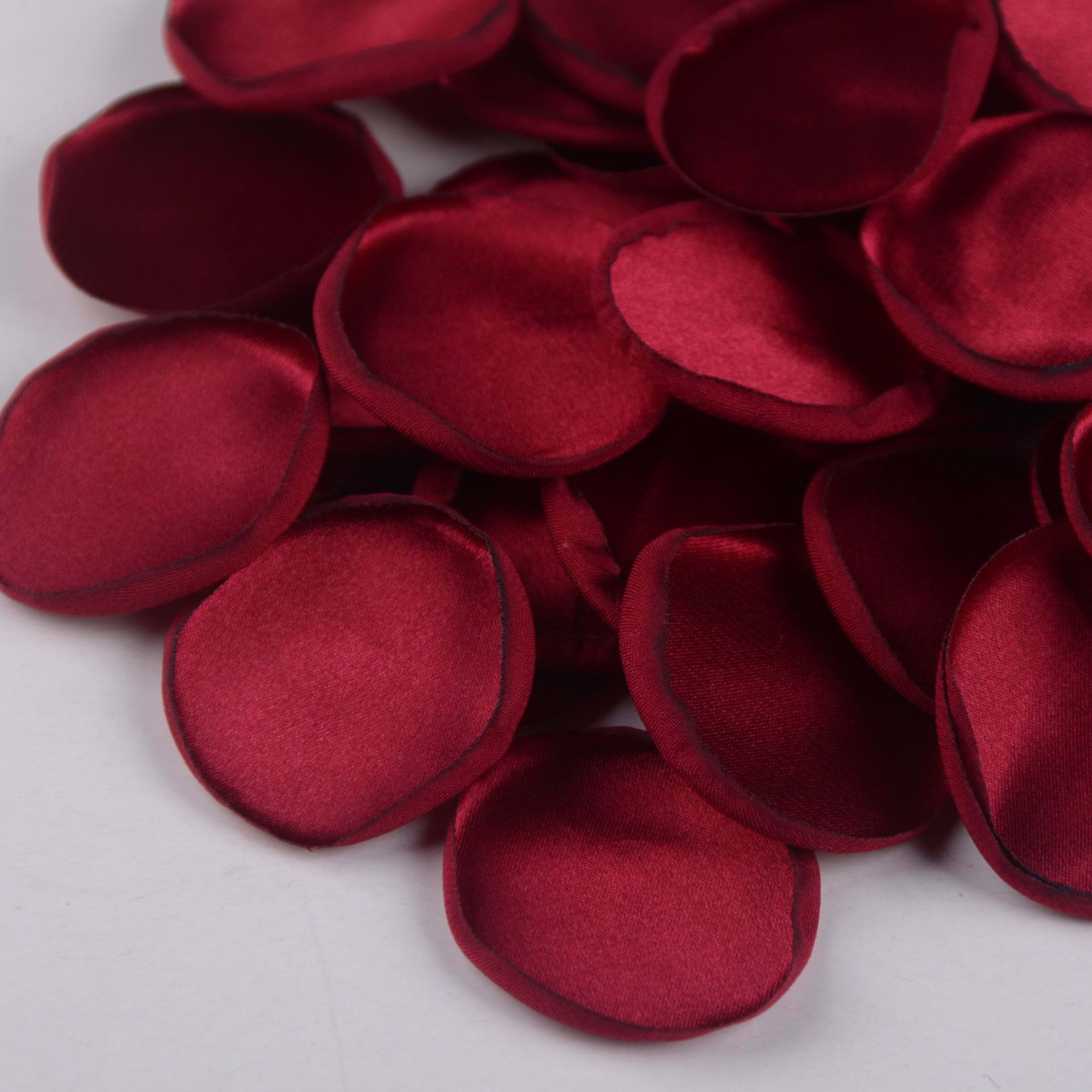 4cm Silk Rose Burnt Edge Petals Wedding Glowing Cream Powder Laminate 30