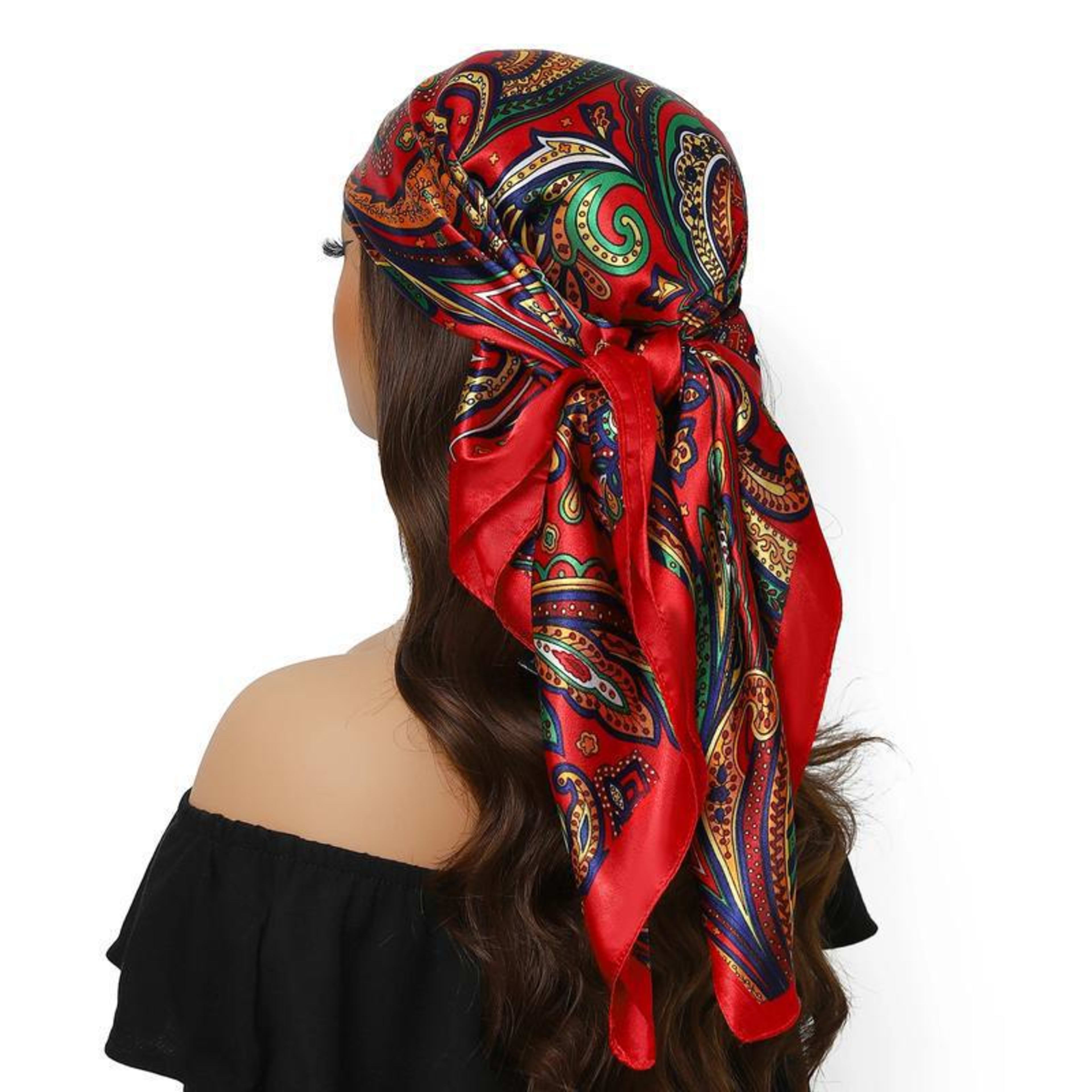 Women's Creative Printed All-Match Shawl Headscarf 3