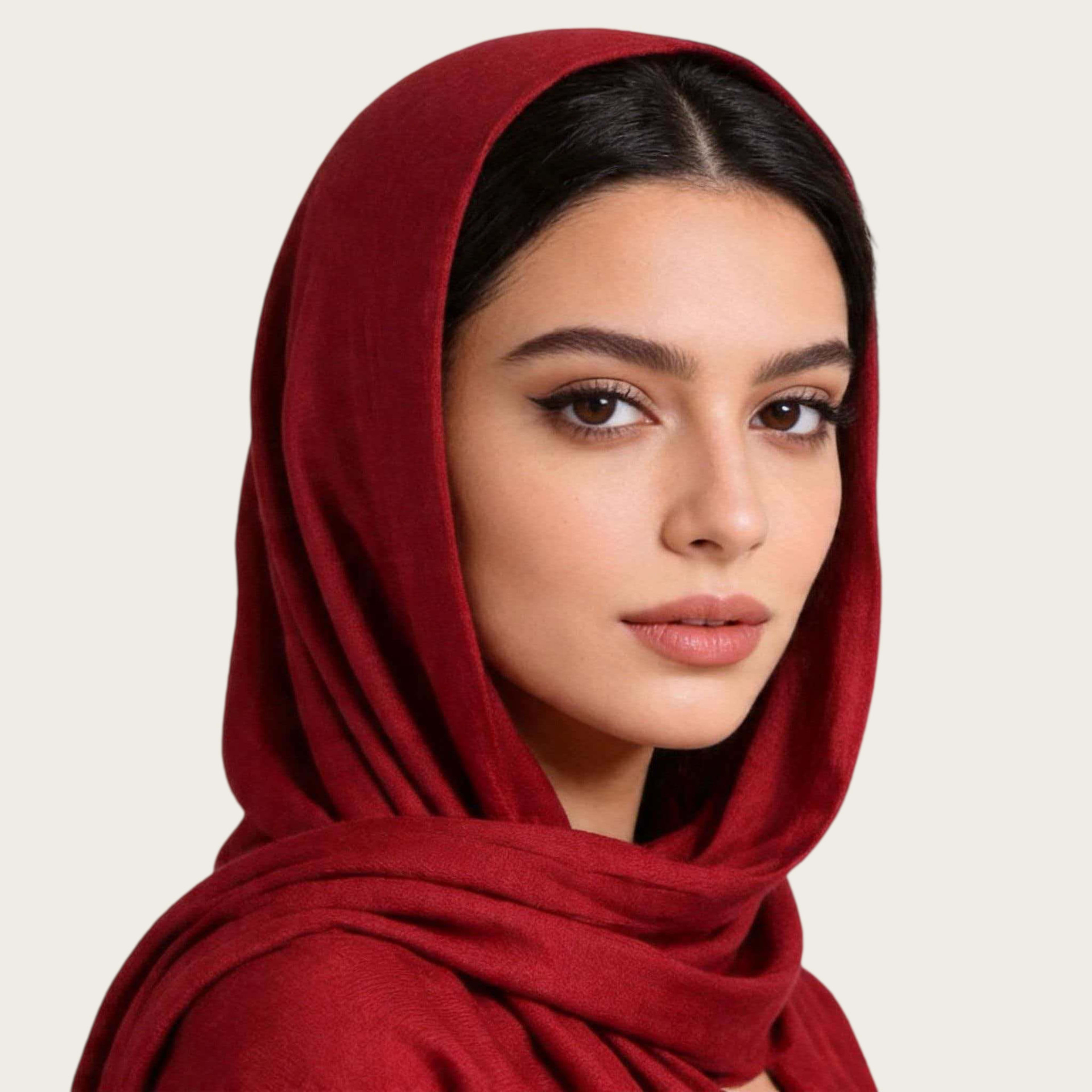 Mercerized Cotton Trendy Versatile Scarf Solid-color Long Scarf 27