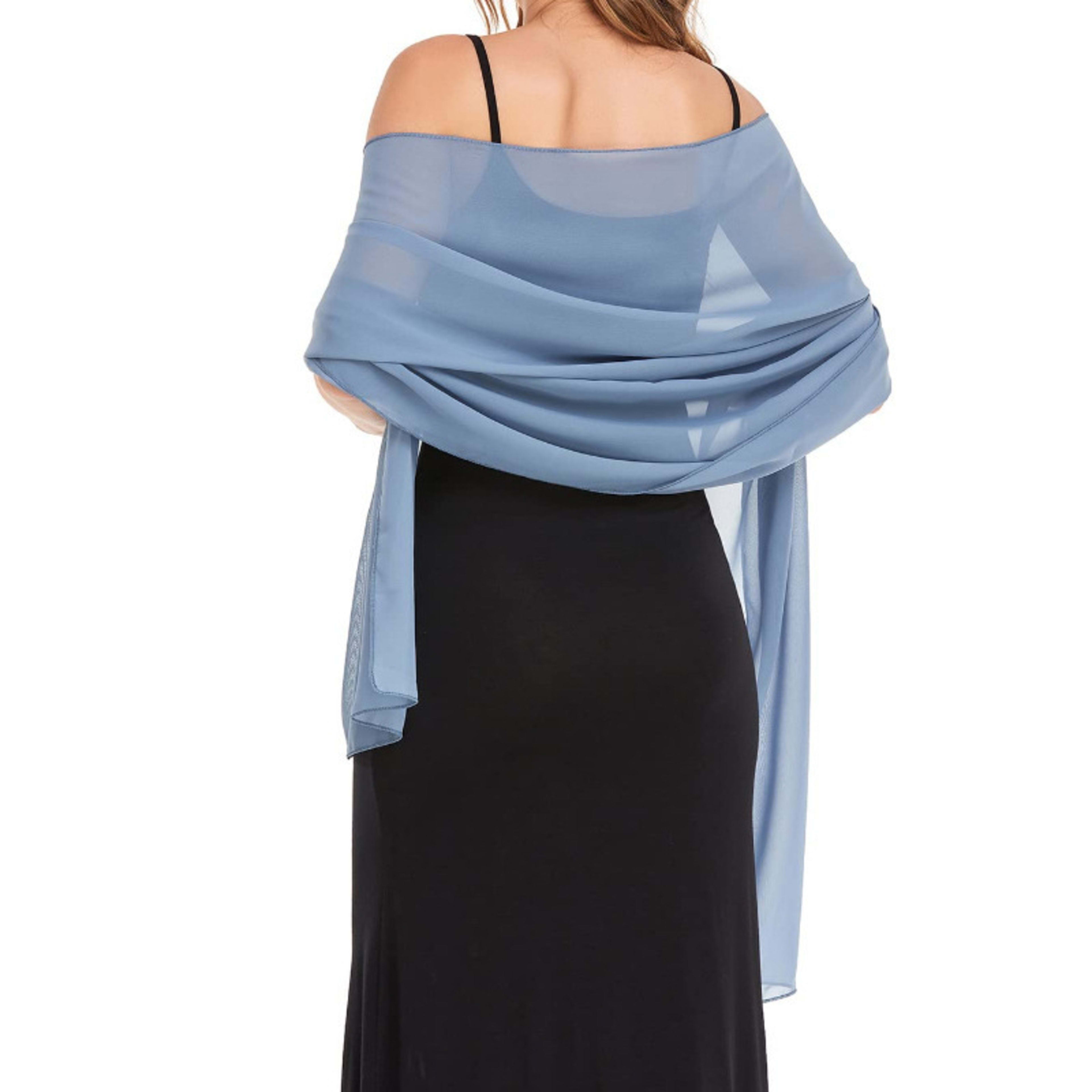 Chiffon Scarf - Lightweight Evening Gown Accessory Wedding Shawl for Women 29