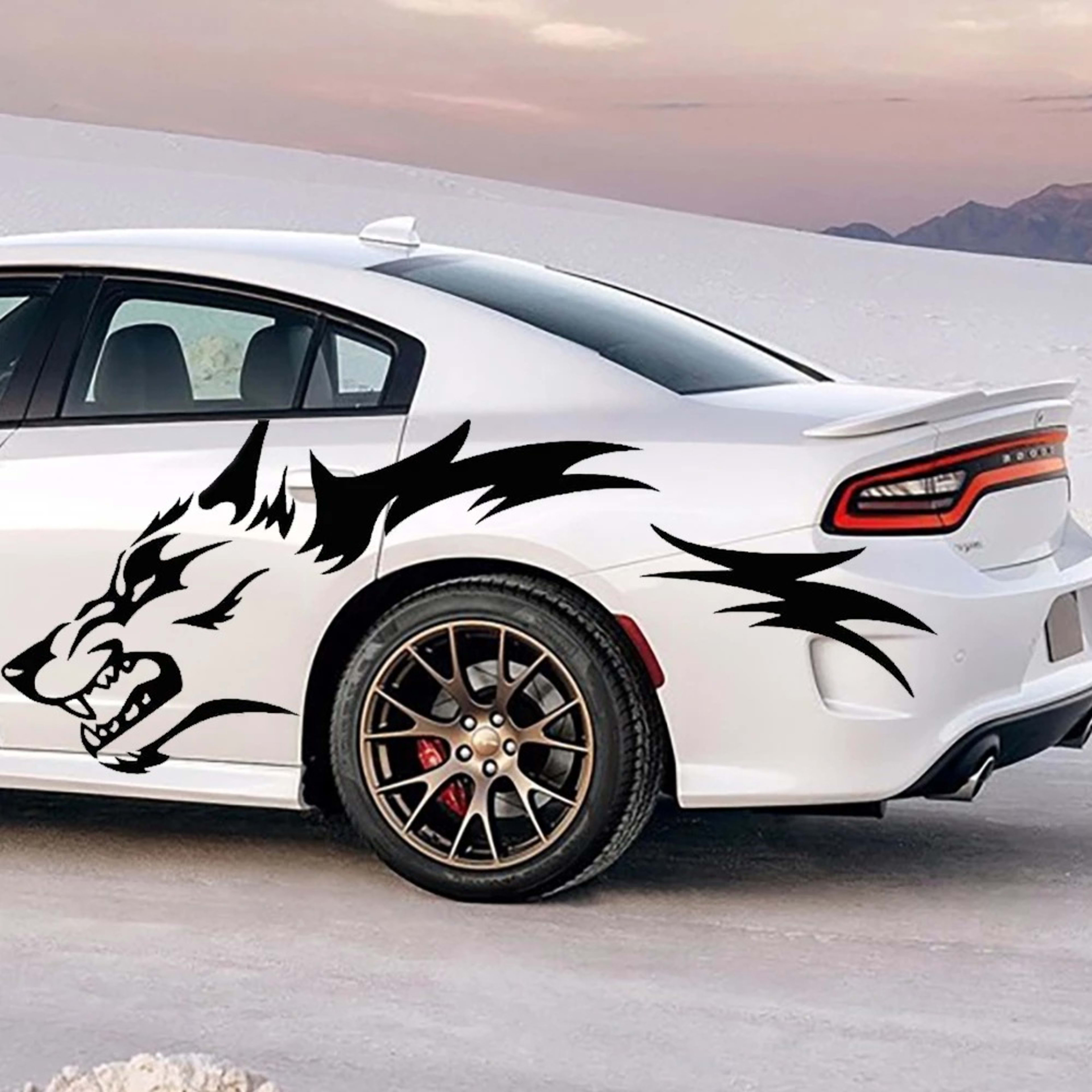 Simple Wolf Totem Decoration Automobile Sticker 5