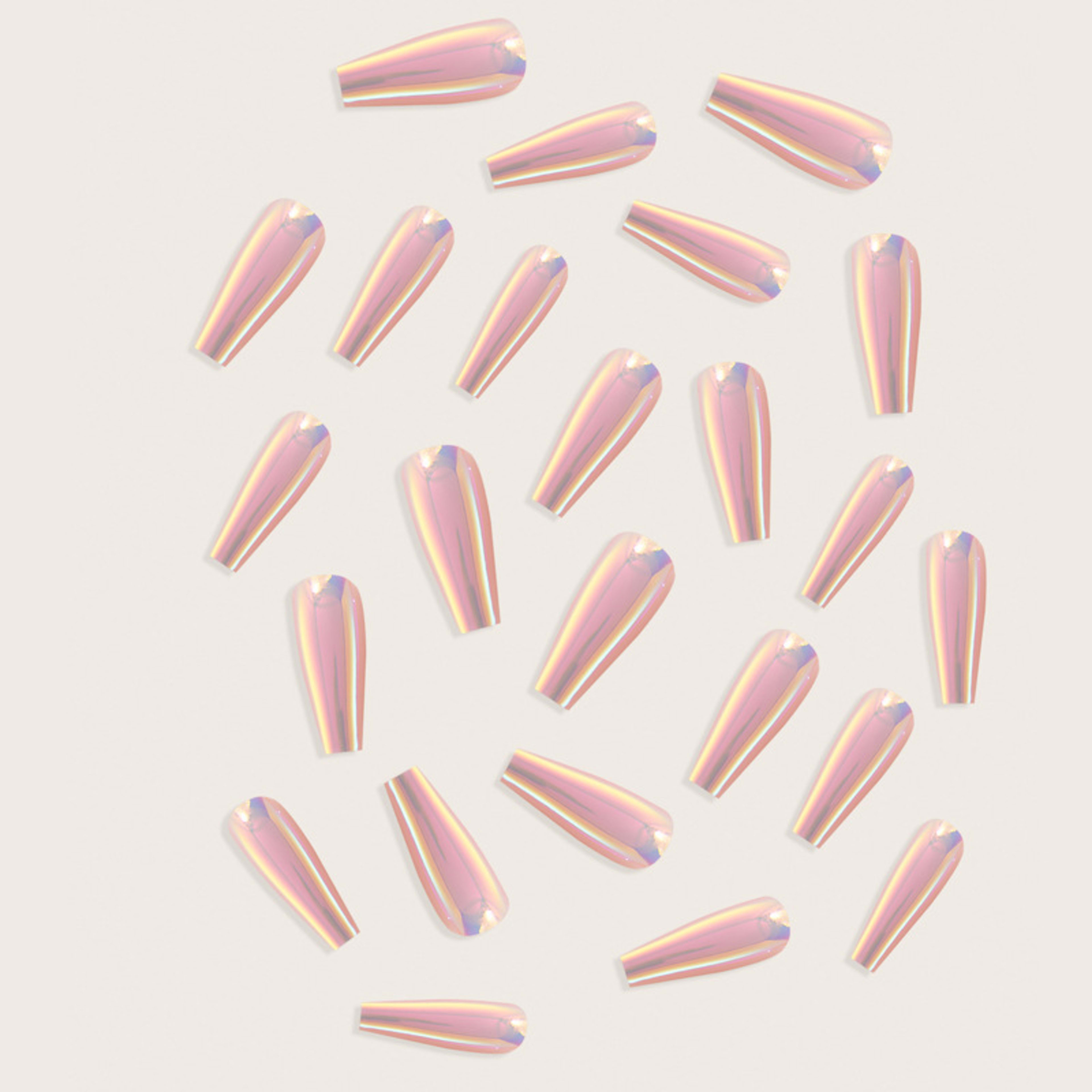 Nail Art Aurora Finished Long Stickers Laser Nail Tips 3
