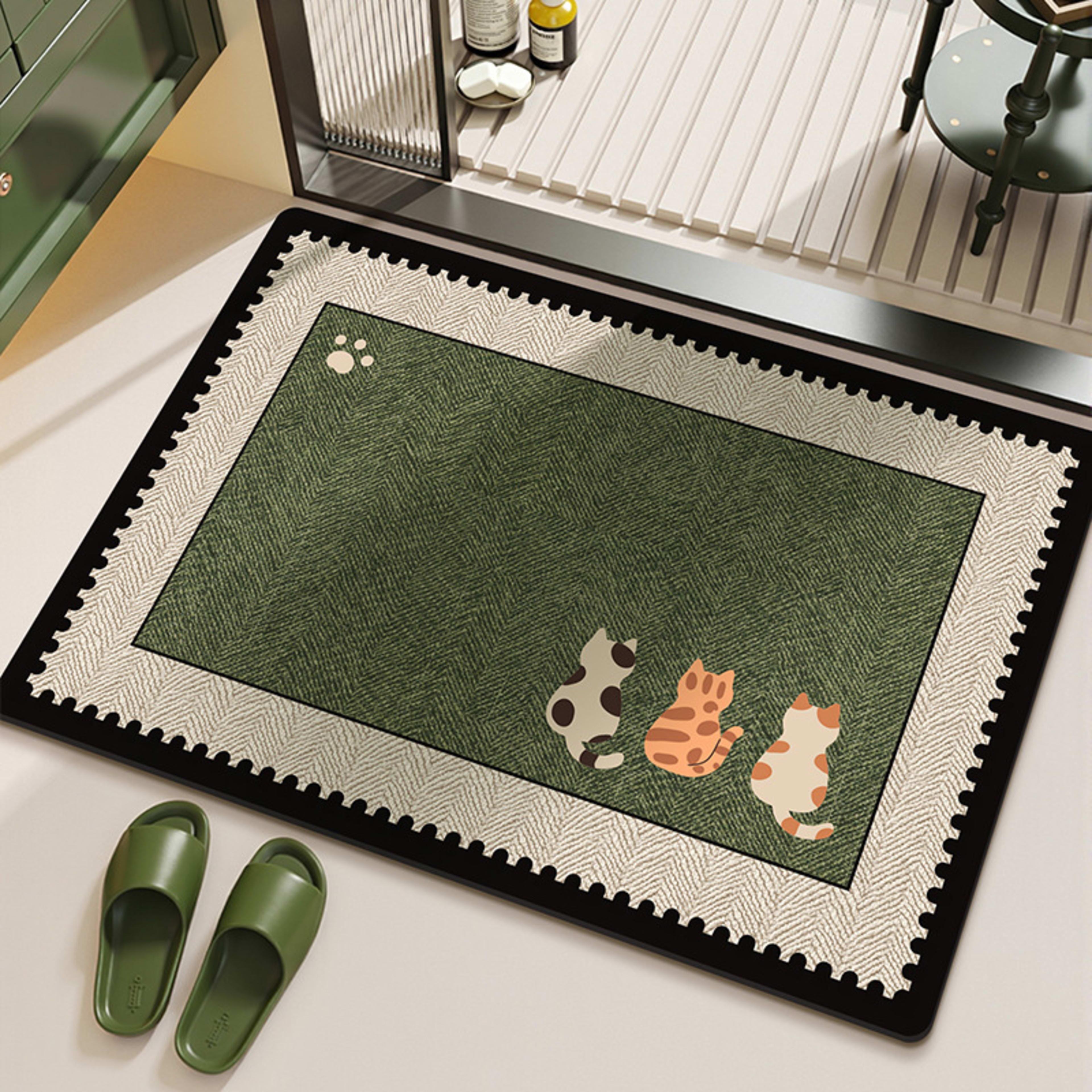 Stain-resistant Diatomaceous Earth Rug That Absorbs Water And Dries Quickly 8