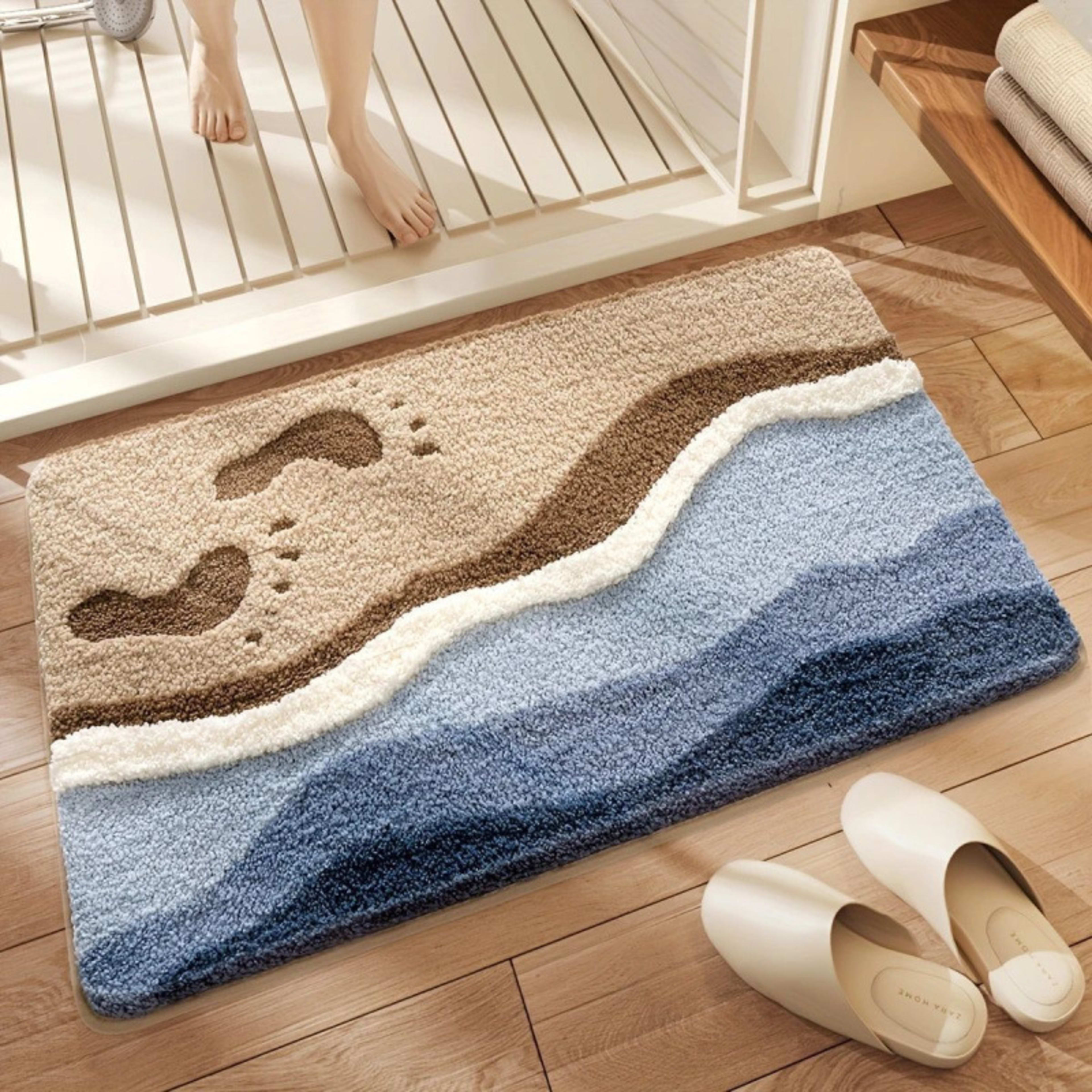 Wear-resistant Bedside Rug Doorway Water-absorbent Non-slip Doormat 4