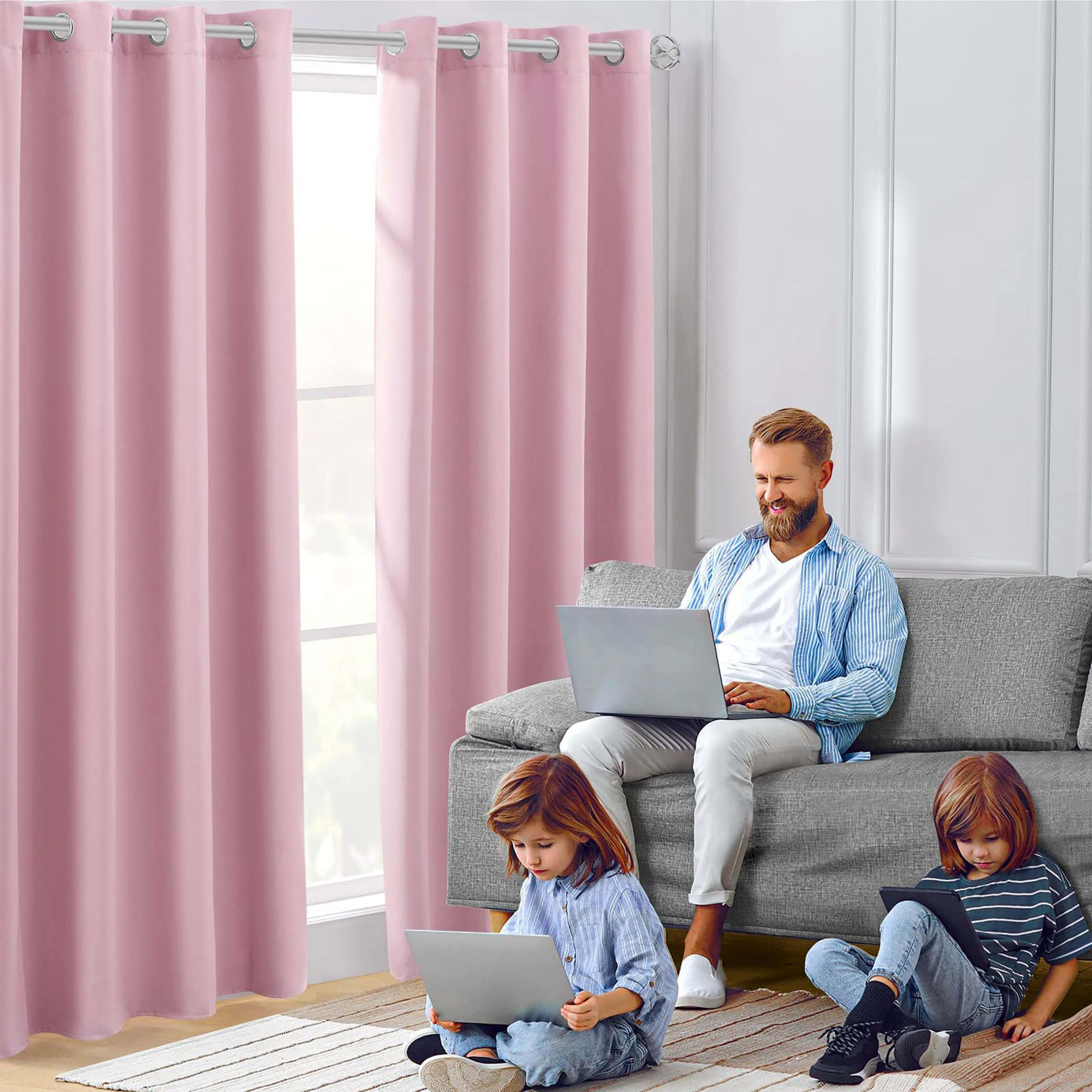 Amazon Cross-border Curtain Thickened Non-glossy Fabric Curtain Sun-blocking Heat-insulating Shade Wholesale Modern Mini 12