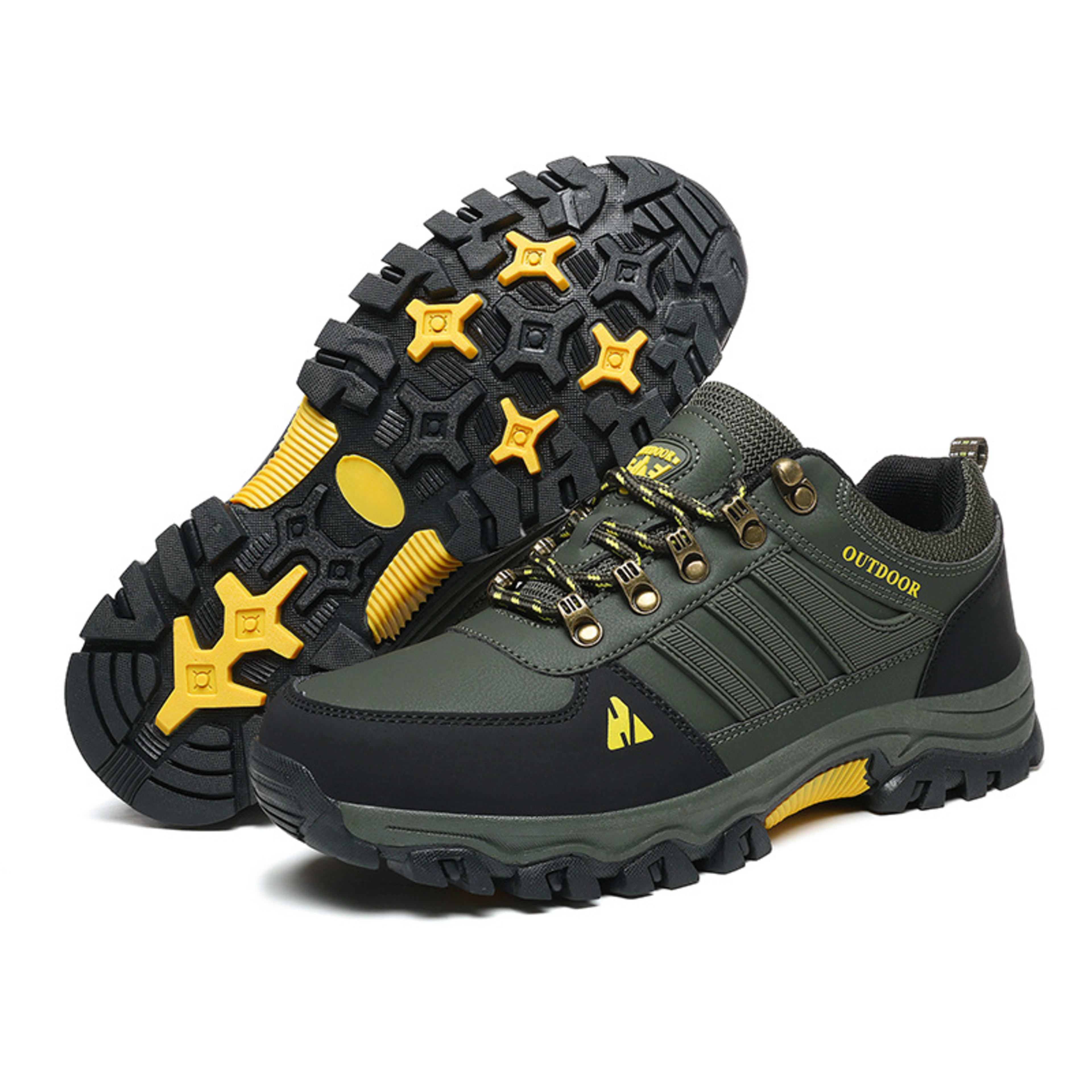 Men's Shoes Fall Outdoor Hiking Boots Low-top Lace-up Casual Sneaker 3
