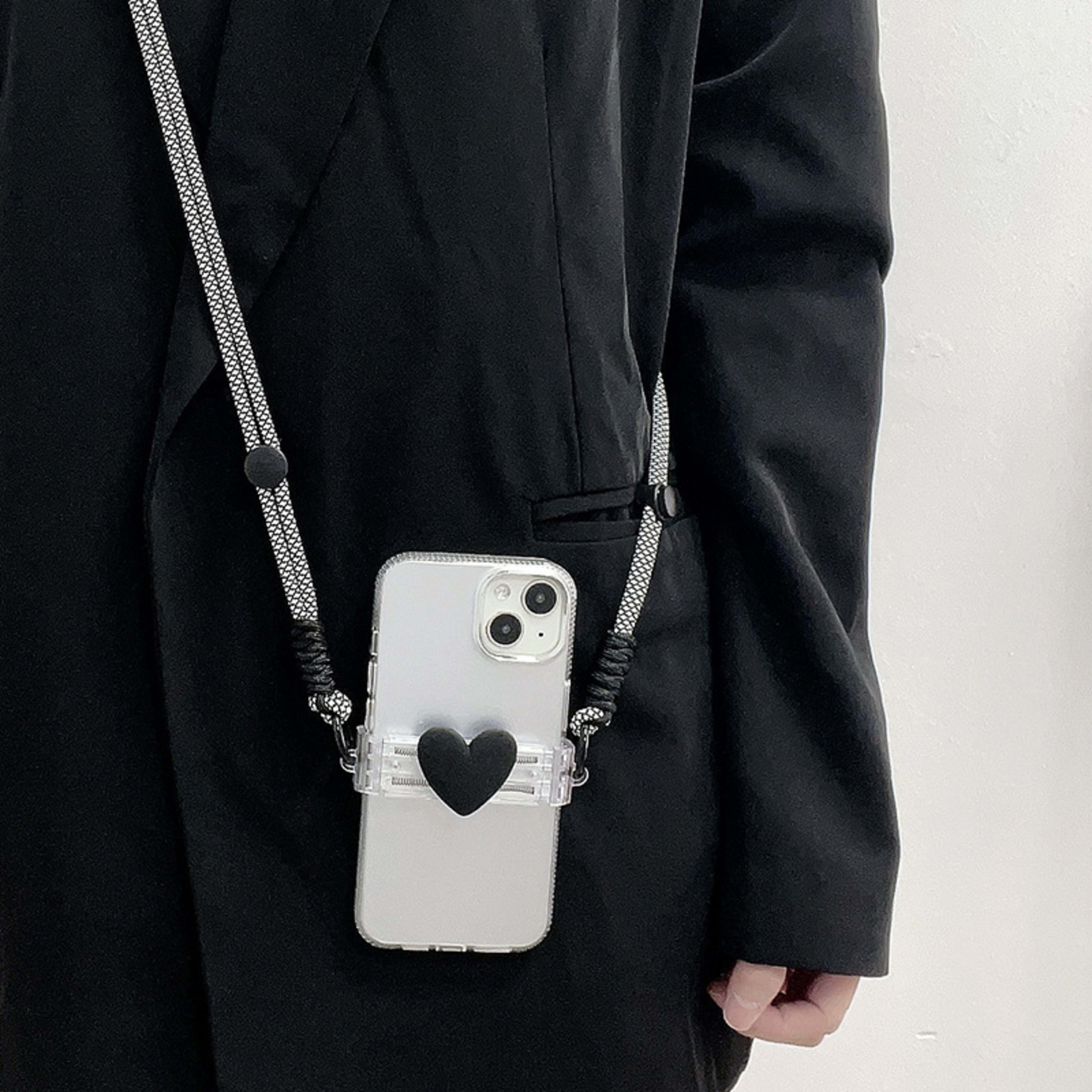 Good-looking Small Love Back Splint Mobile Phone Lanyard Universal 4