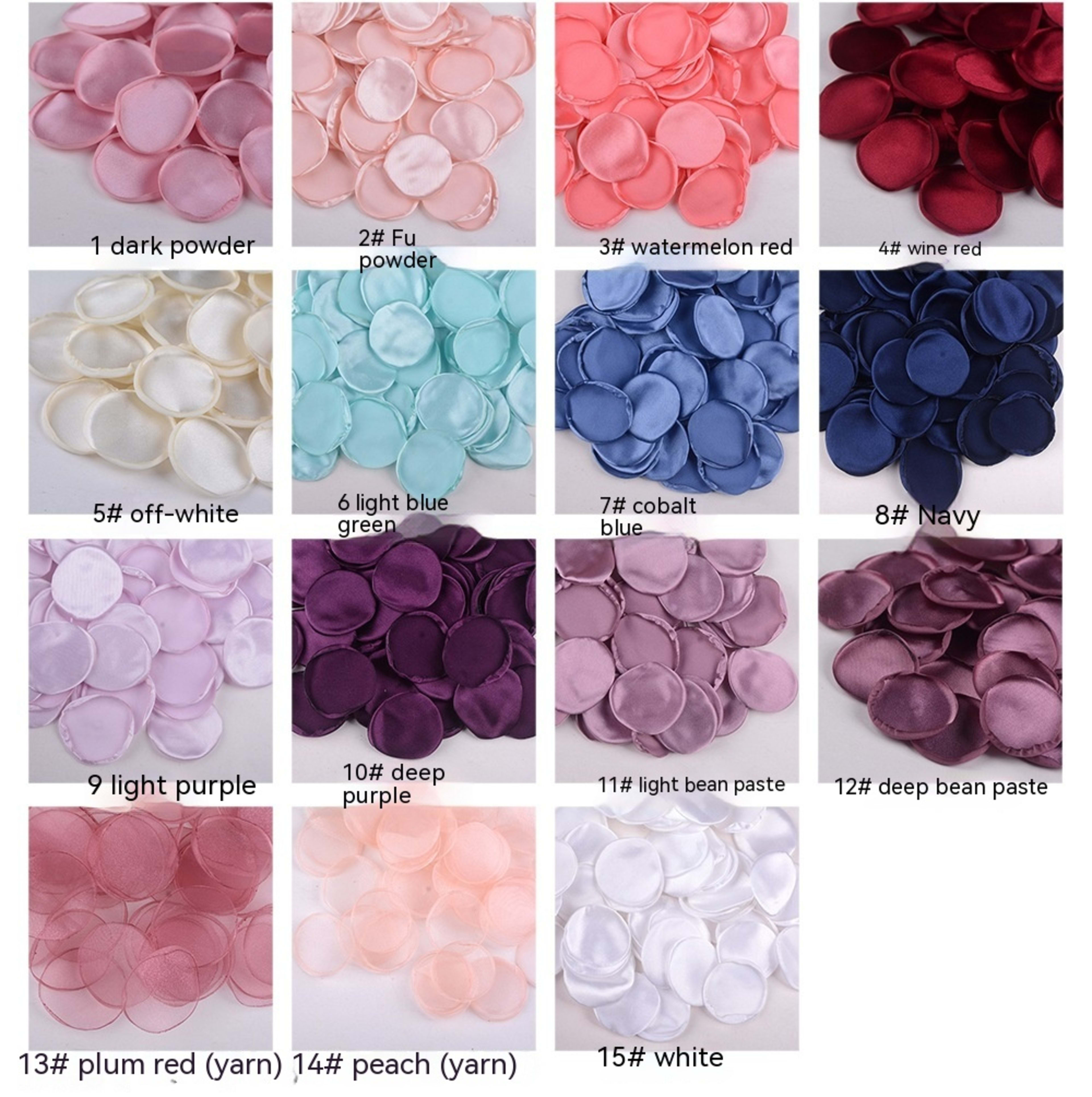4cm Silk Rose Burnt Edge Petals Wedding Glowing Cream Powder Laminate 25