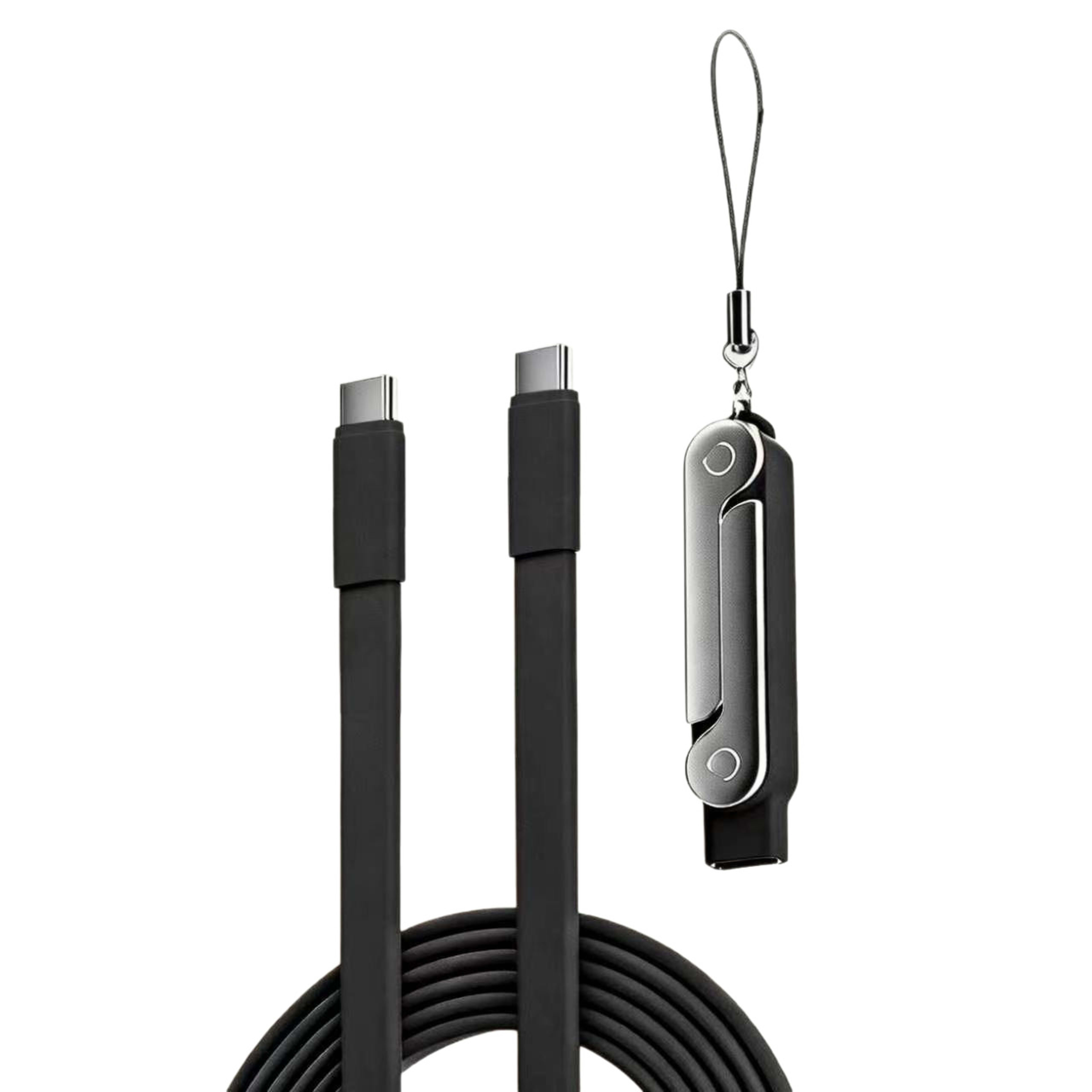 Silicone Dual Type-C Super-Fast Charging Stand Cable 7