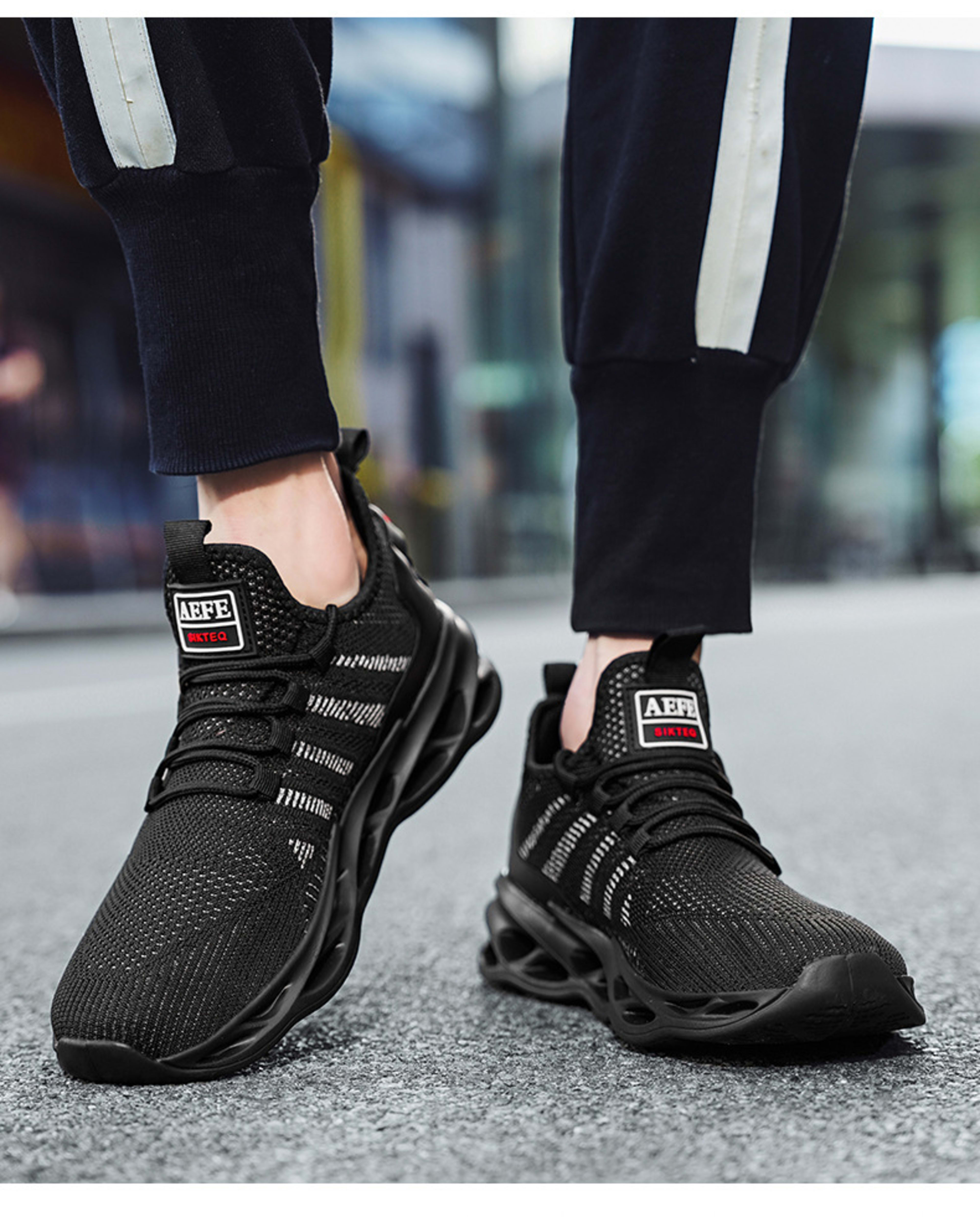 Mesh Breathable Casual Men's Korean Style Plus Size Light Running Shoes 20