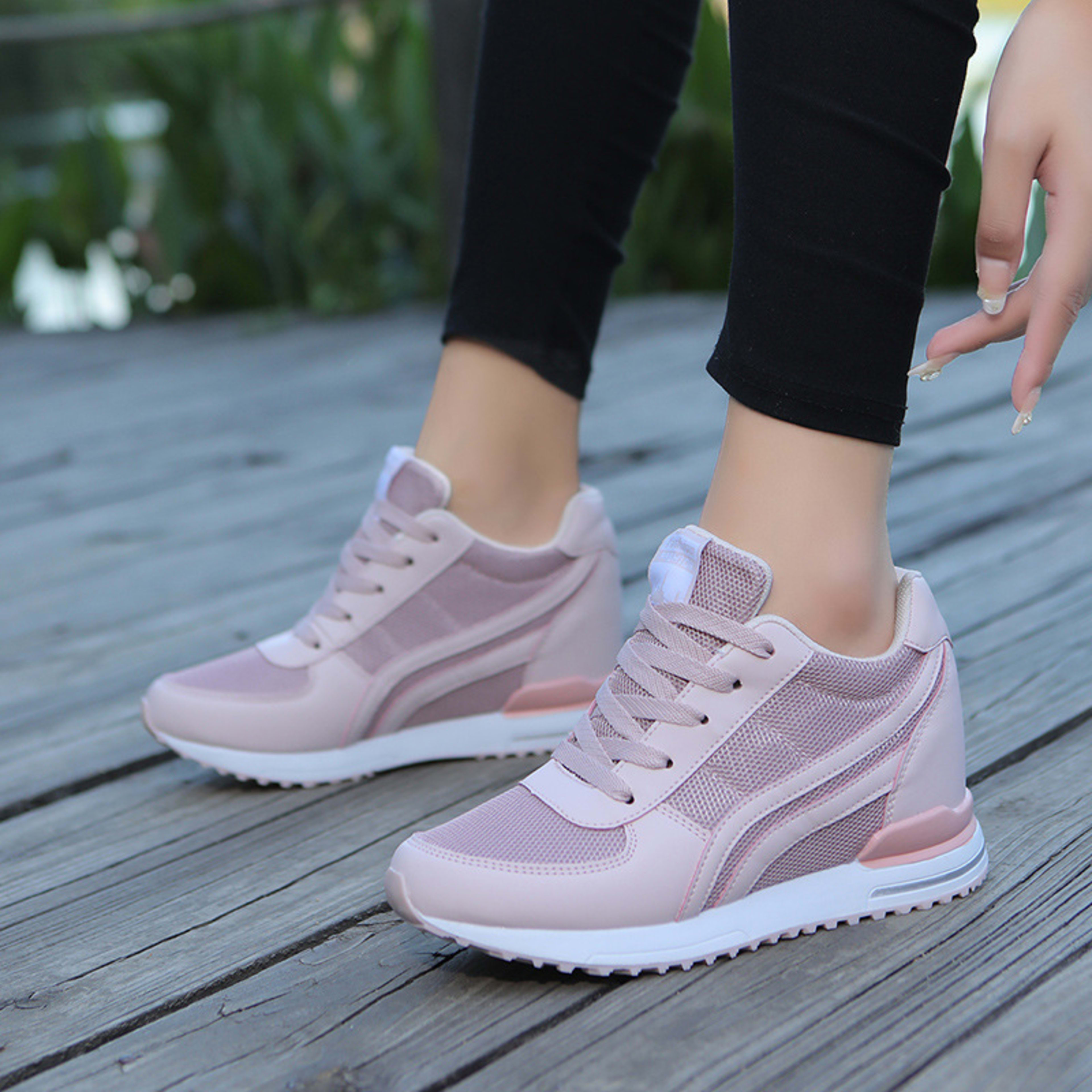 Mesh Breathable Height Increasing Insole Casual Sneaker 3