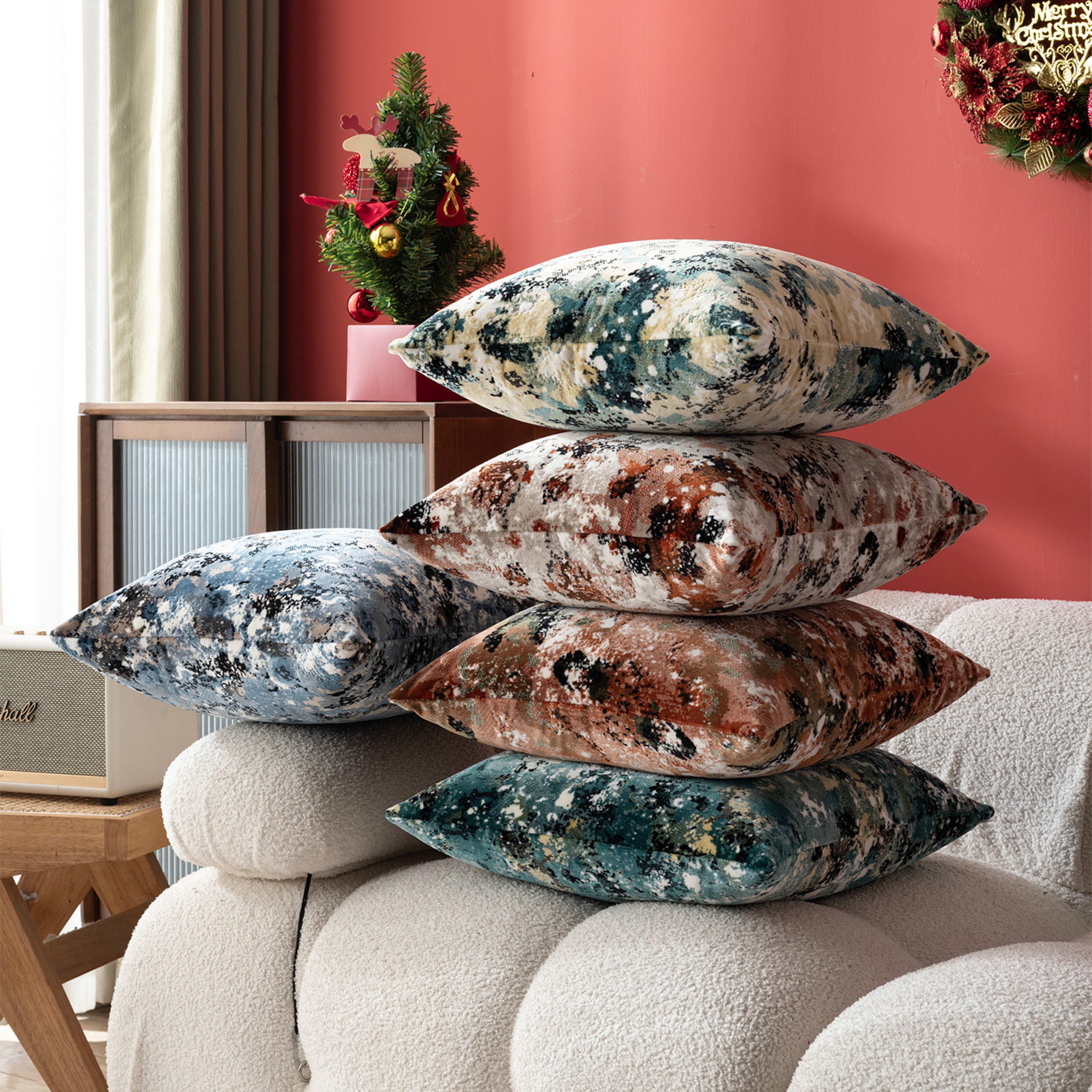 Starry Jacquard Sofa Pillow Cover 9