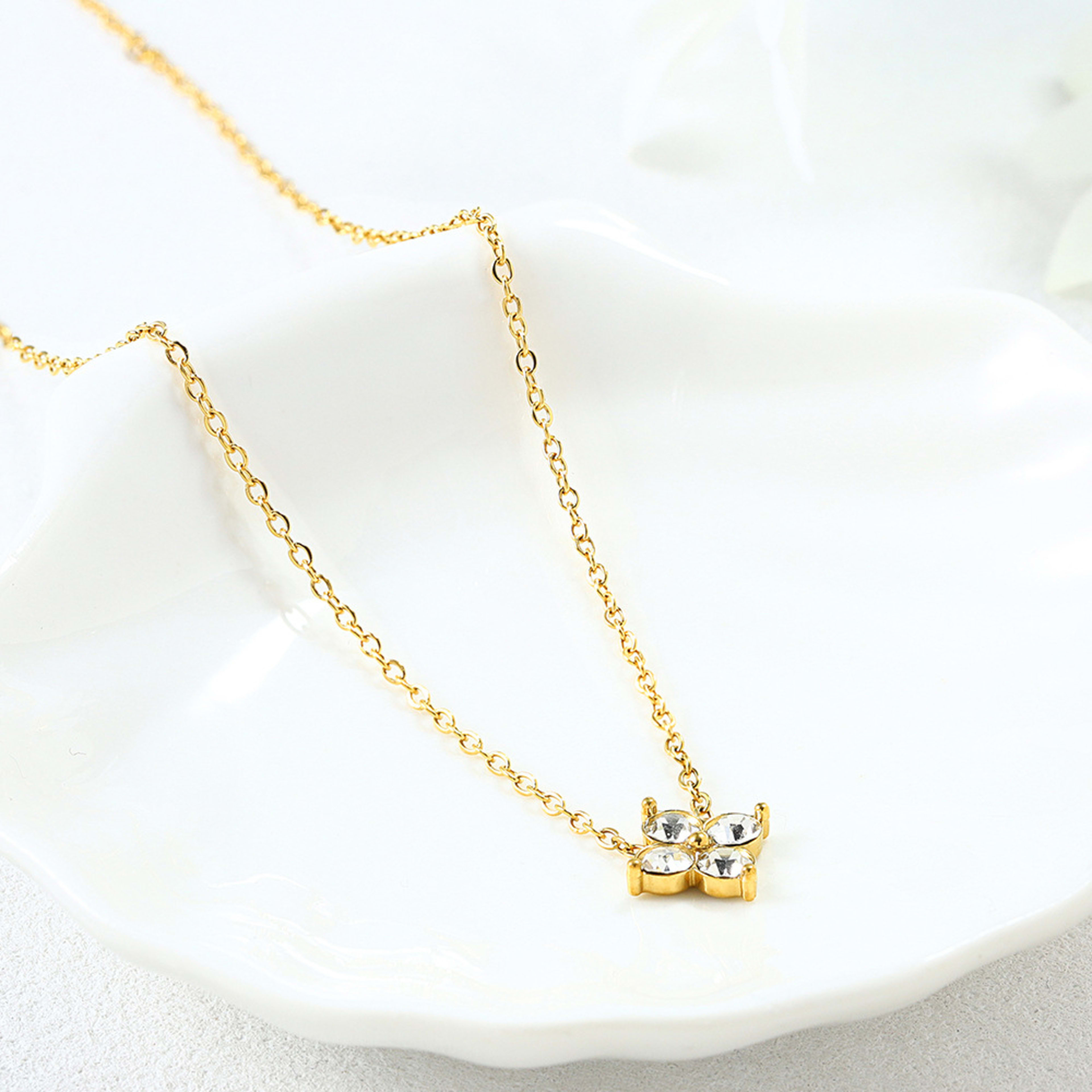 French Babys Breath Bracelet Necklace And Earrings Set 9