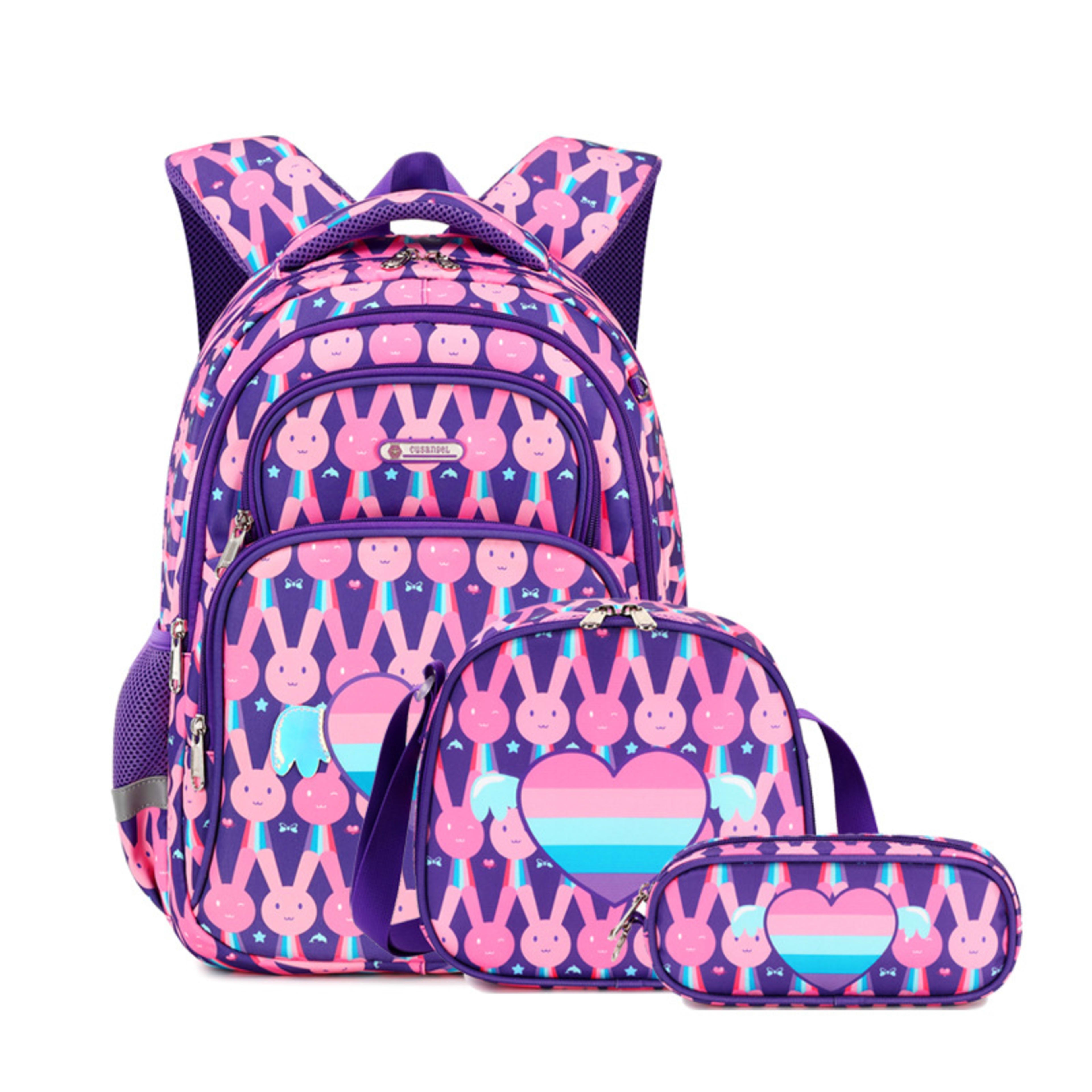 Three-Piece Set Childrens High-Capacity Backpack 7