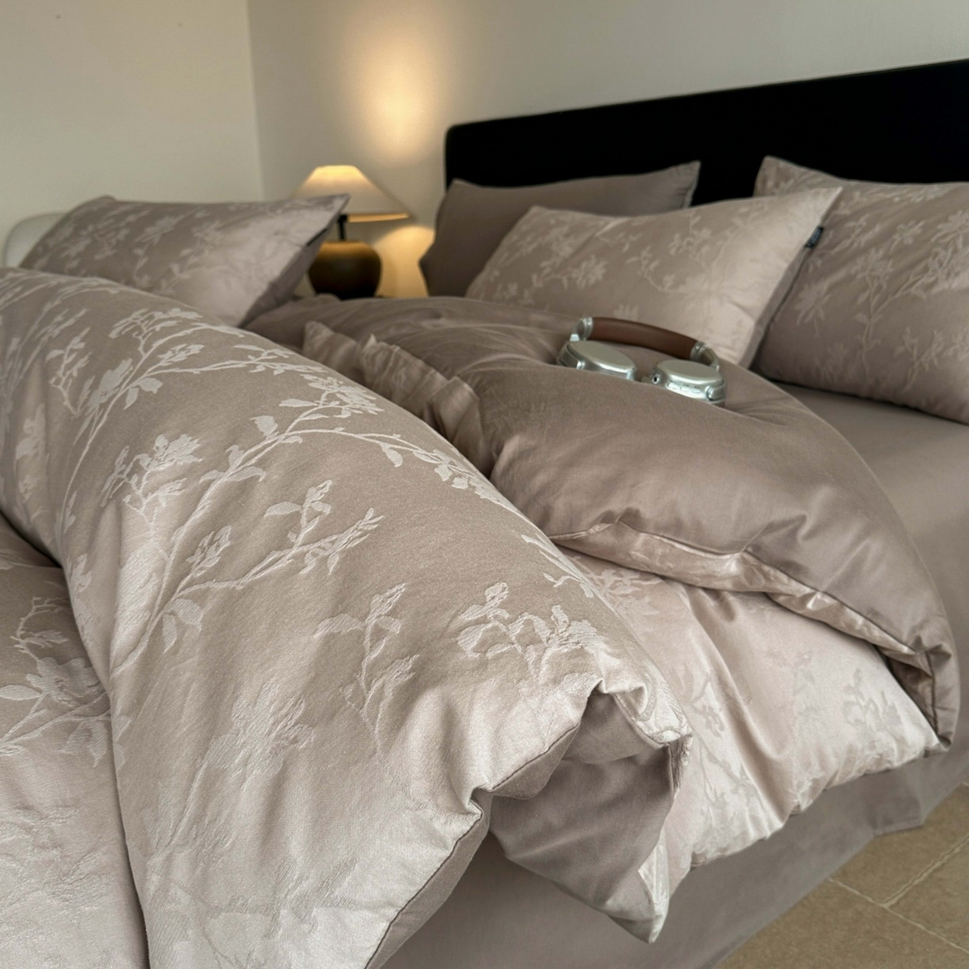 Large Jacquard Four-piece Set Pure Cotton With A Touch Of Light Luxuryduvet Cover And Bed Sheets 5