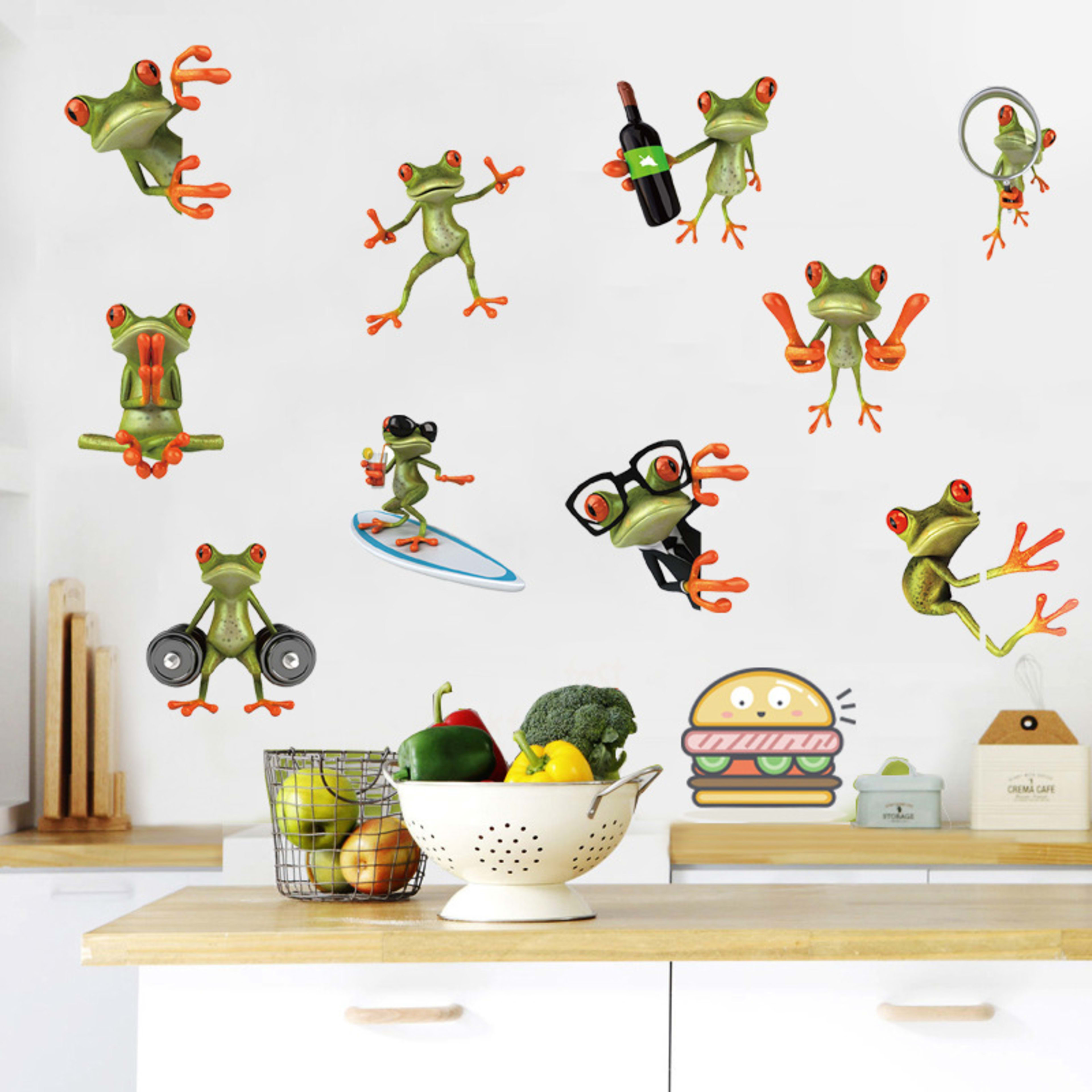 Creative Toilet Seat Refridgerator Magnets Cartoon Wall Stickers 10