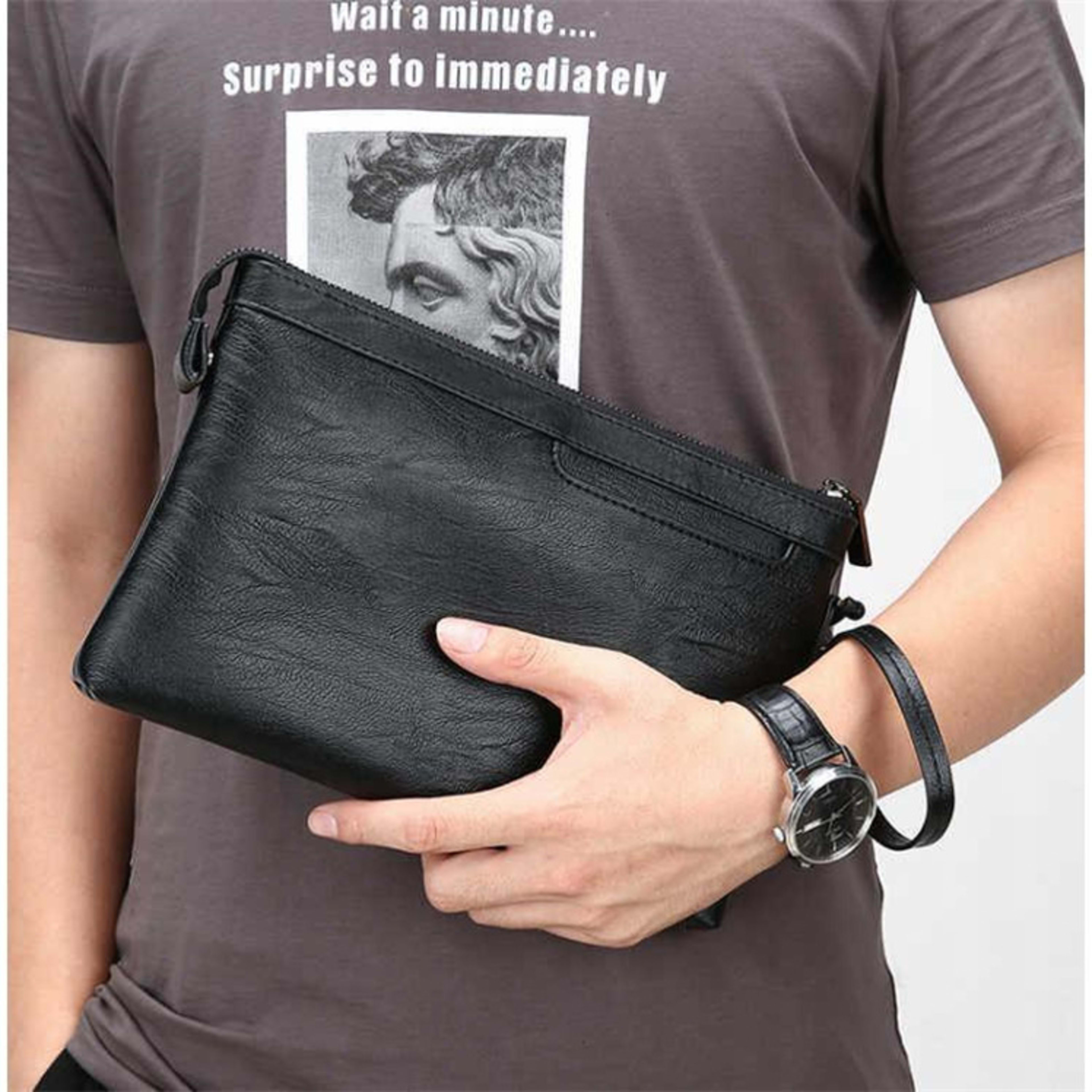 Men's Clutch Hair Clutch Street Casual Wrist Change Men's Bag 6