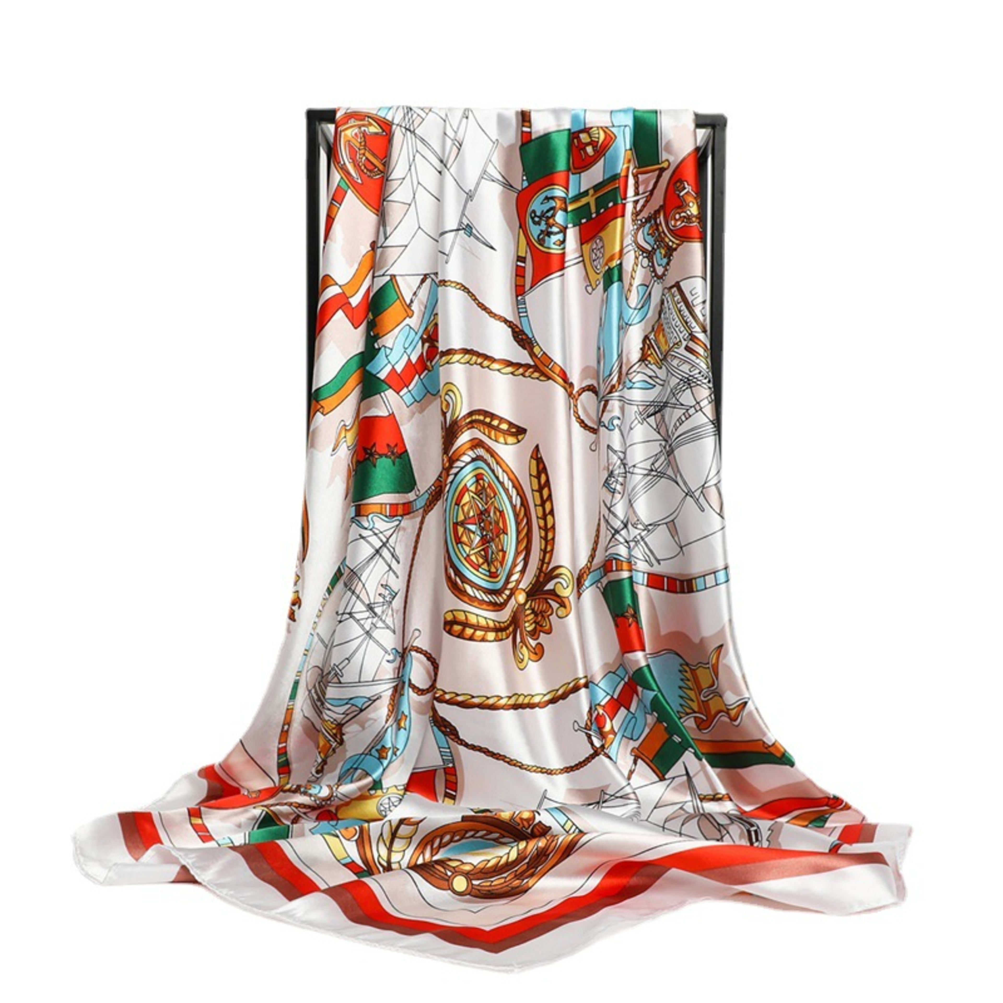 Four-season Universal Patterned Sun-protection Shawl Scarf With Print 5