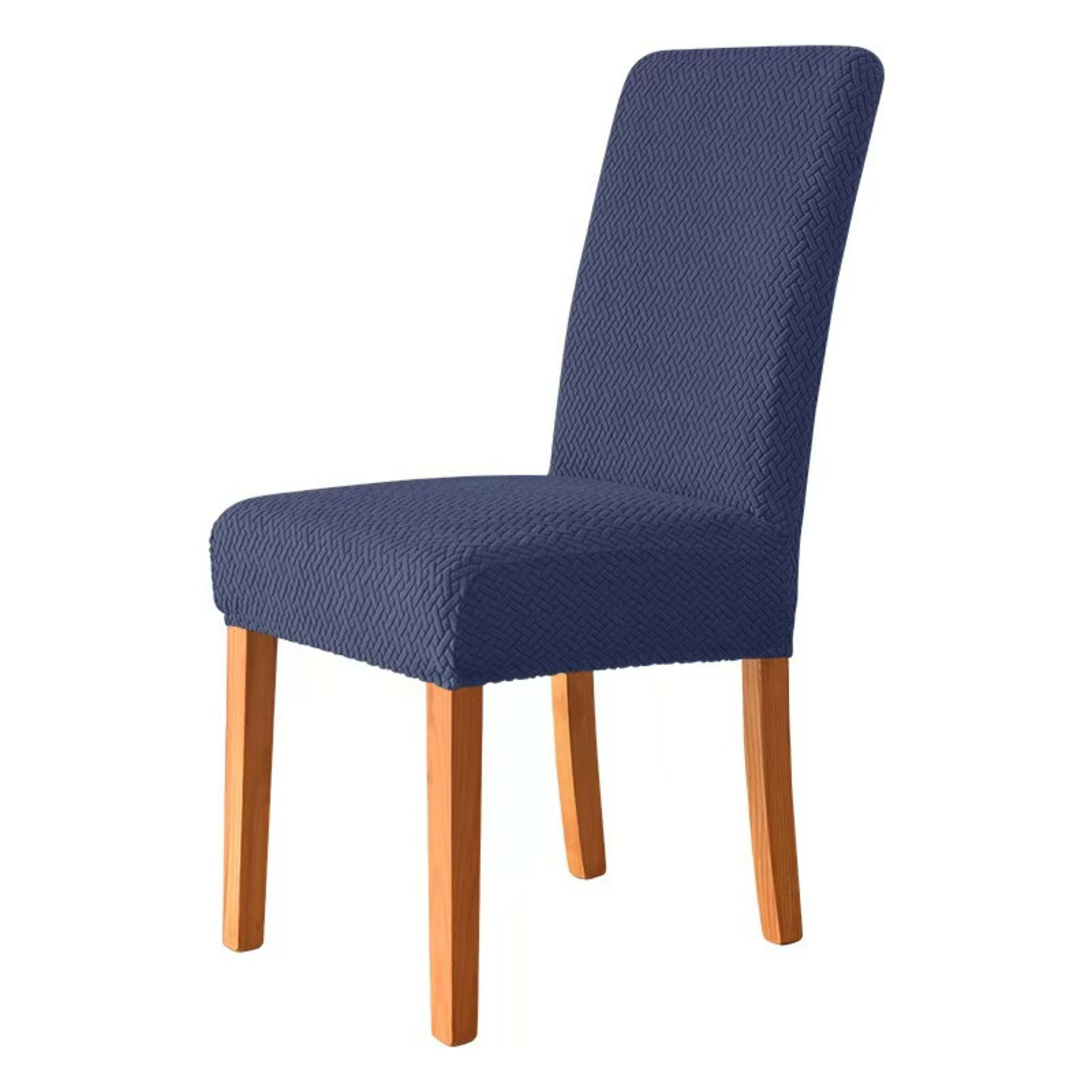 T-shaped Stretch Fleece Jacquard Chair Cover 9