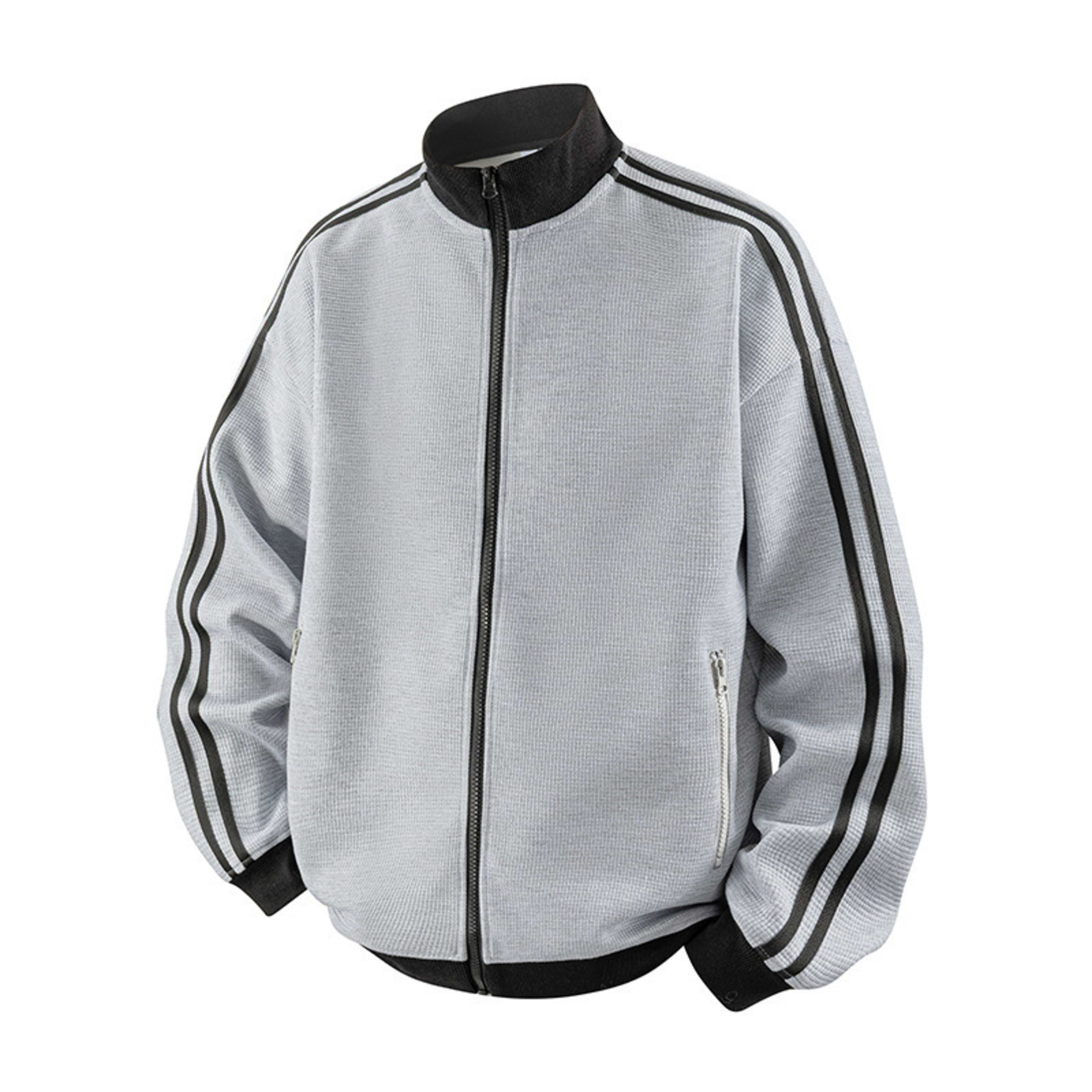Striped Stand-Neck Preppy-Style Casual Sports Retro Jacket 2