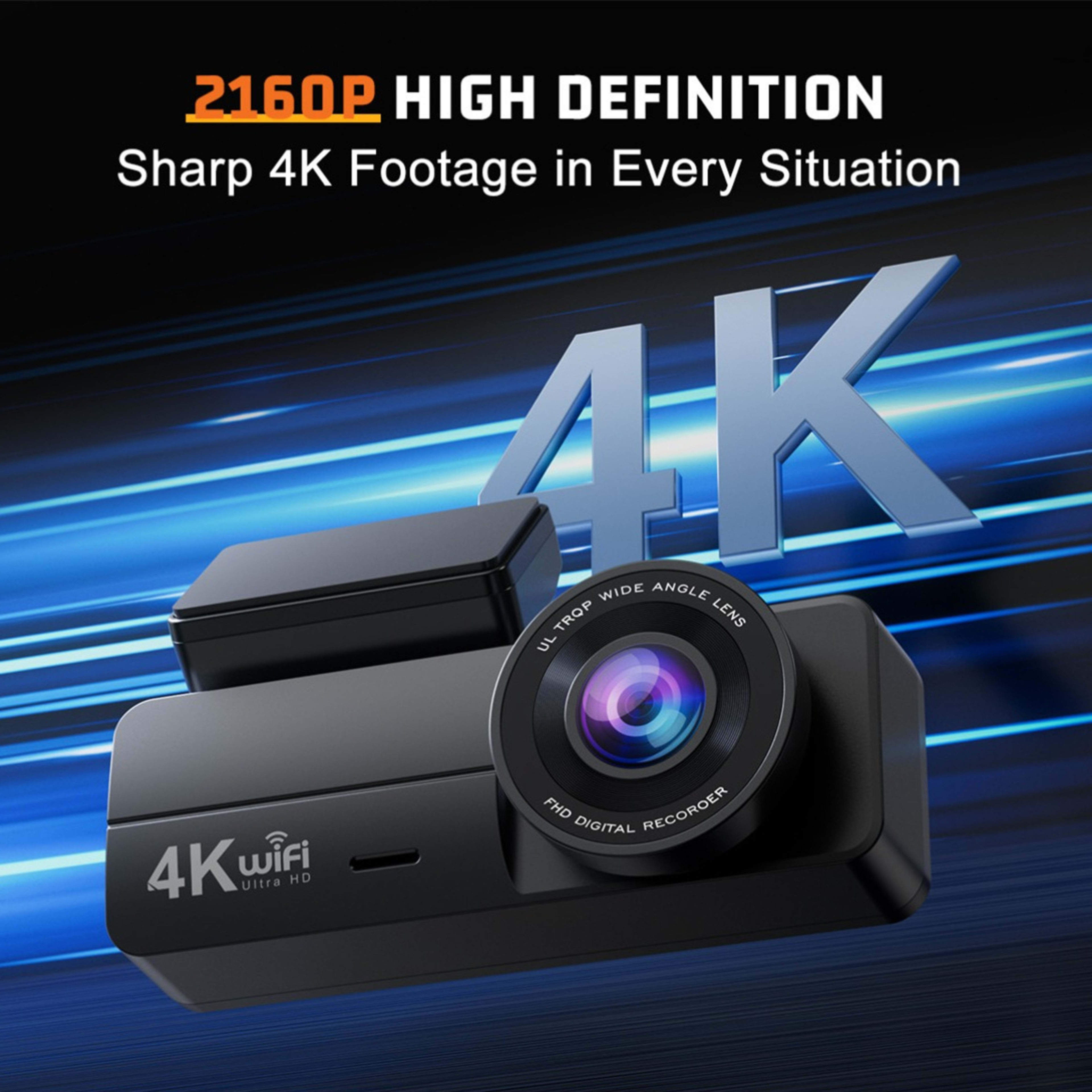 HD WiFi Mobile Phone Interconnection Loop Recording Driving Recorder 5
