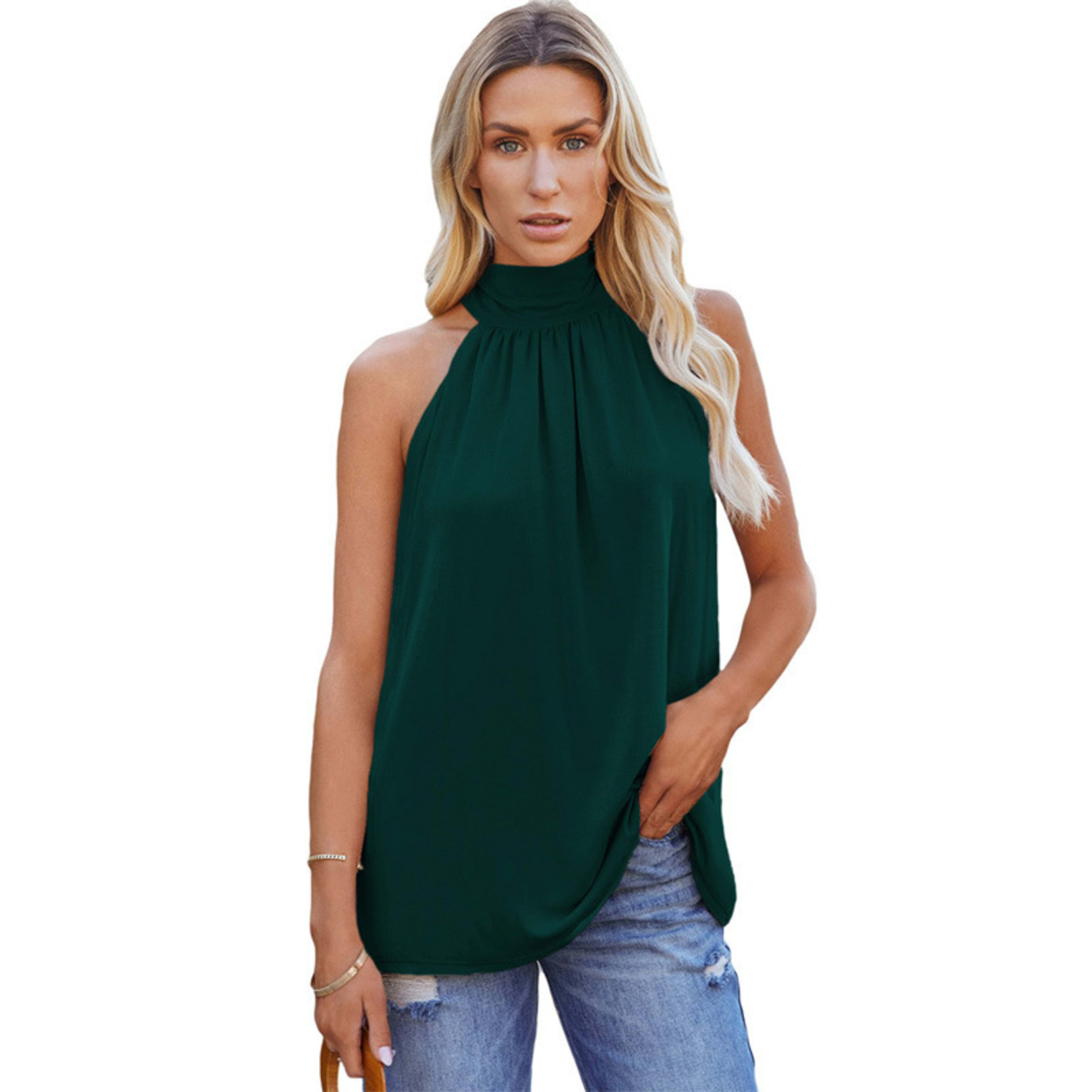 Sleeveless Lace-Up Vest 12
