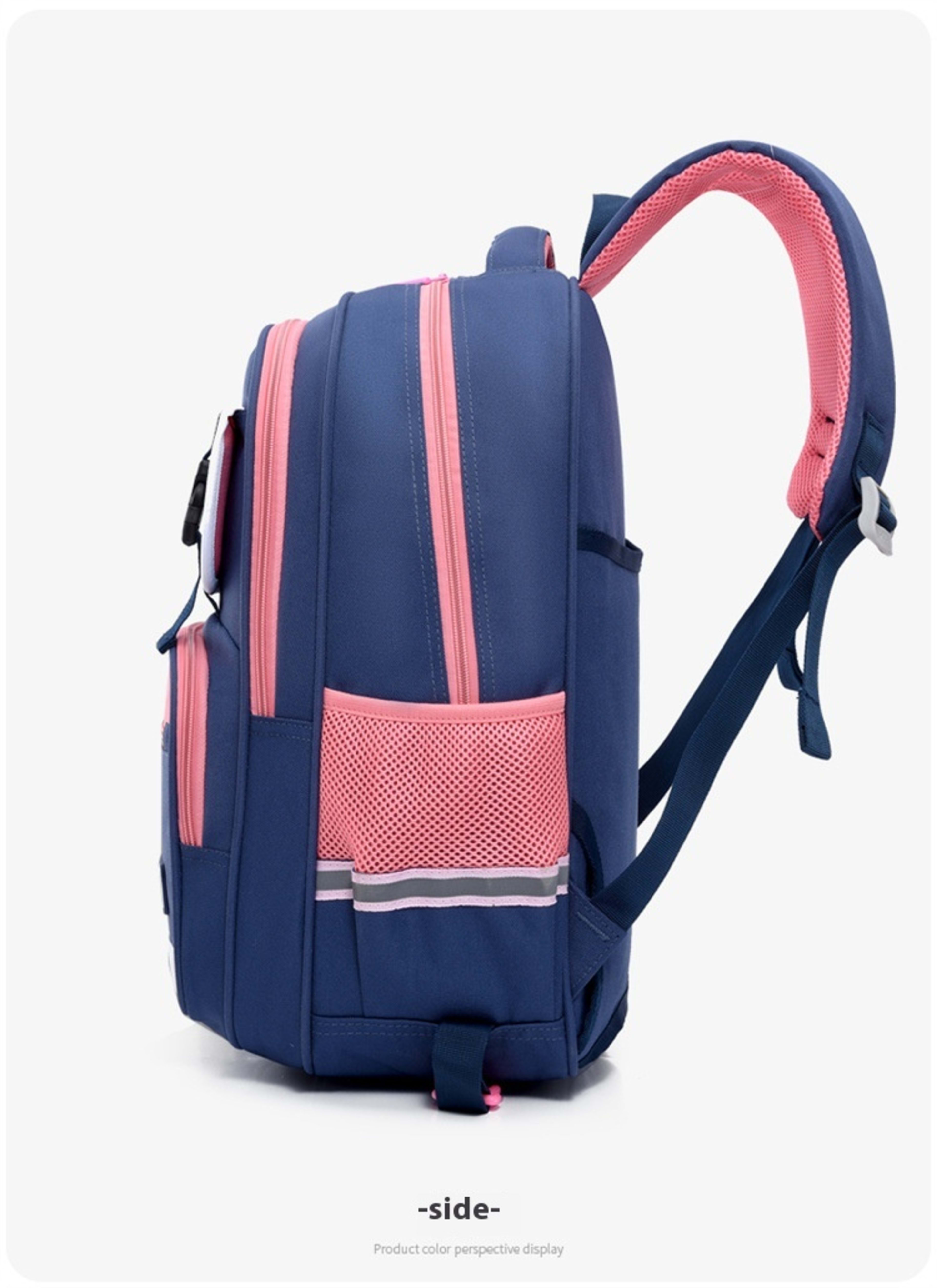 Children's Trolley Lightweight Shoulder Pad Wear-resistant Large Capacity Spine Protection Backpack Waterproof 54