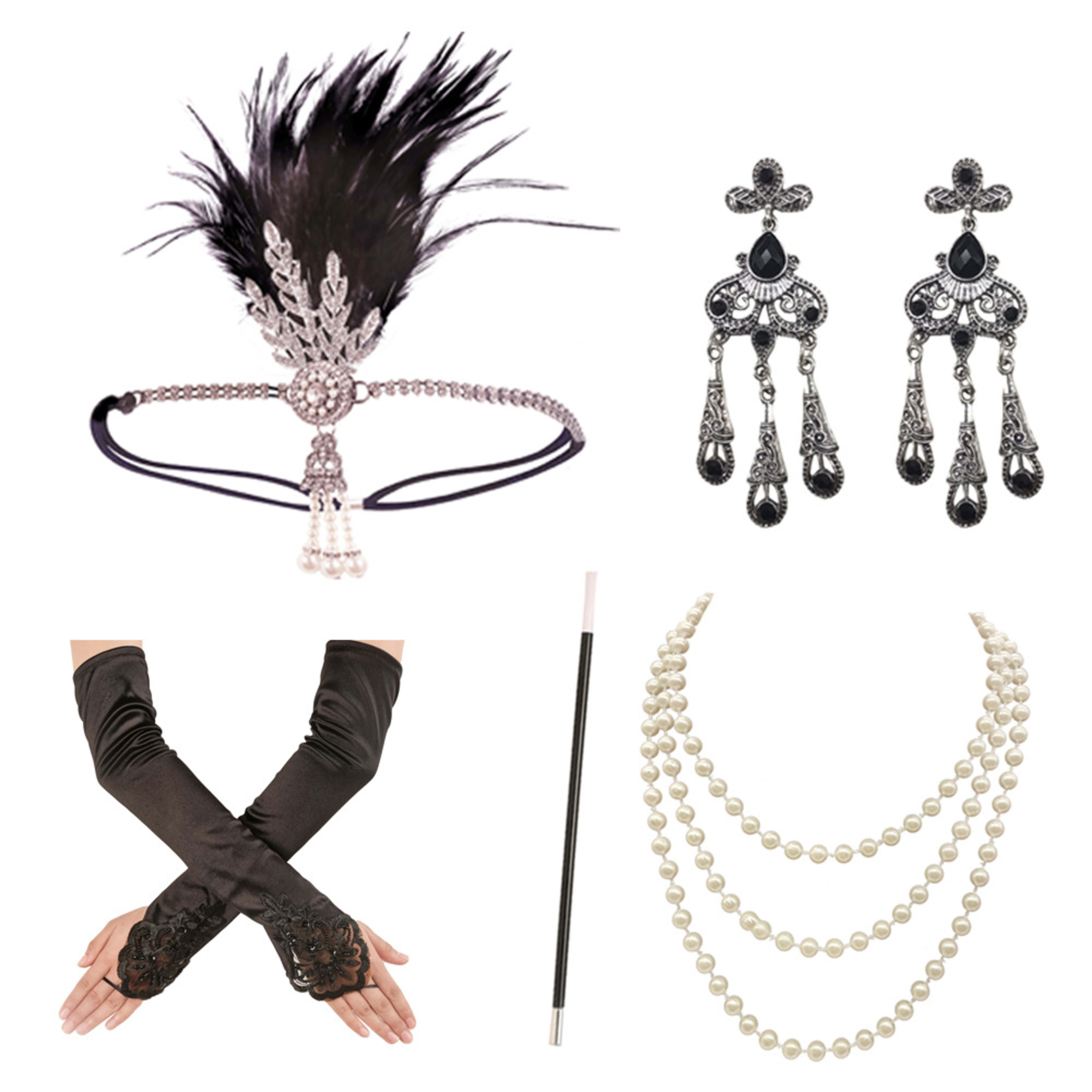 Masquerade Feather Headpiece Cross-Border Vintage Hair Band In European And American Style 5