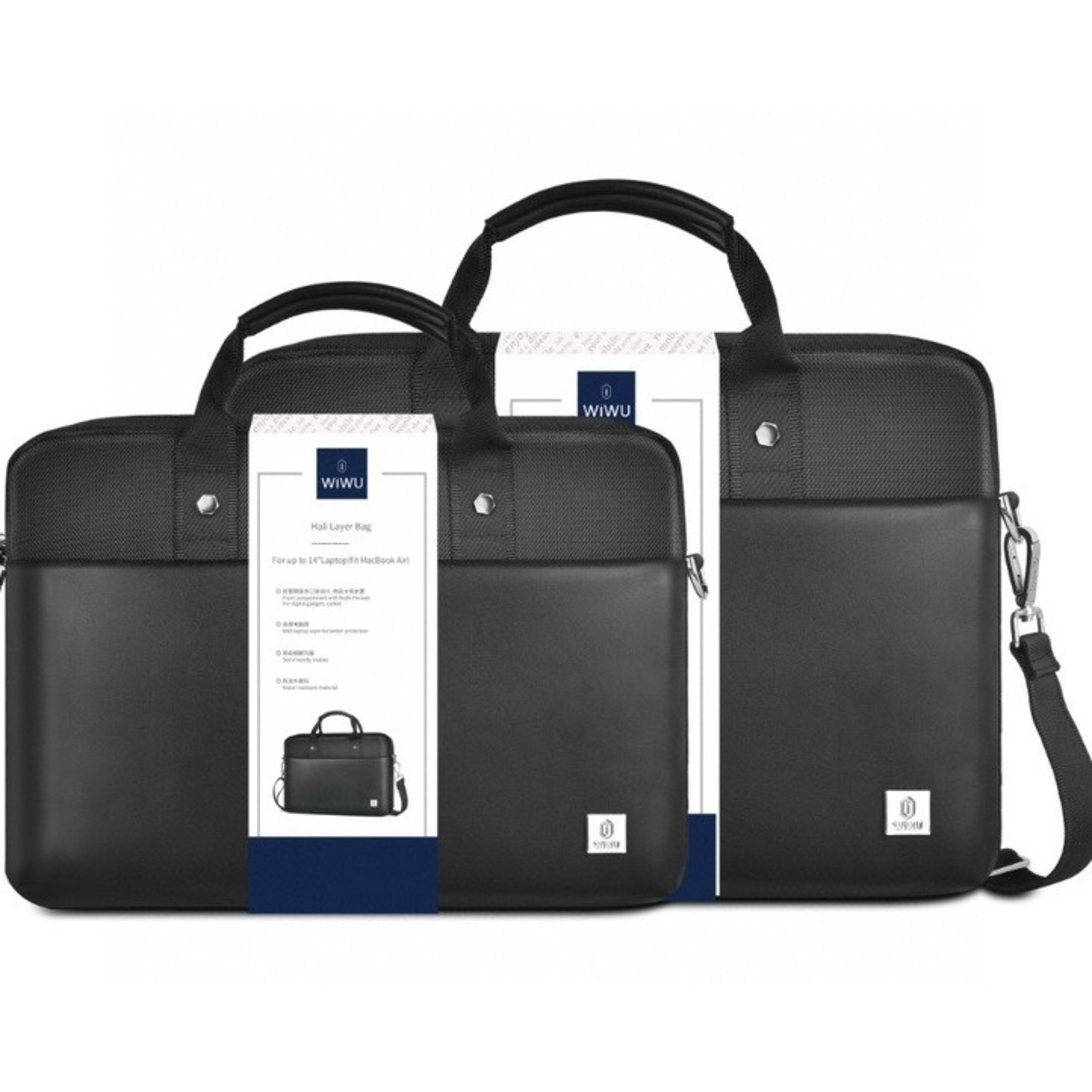 Multi-pocket Design Items Classified And Placed Separate Computer Layer Handbag 4