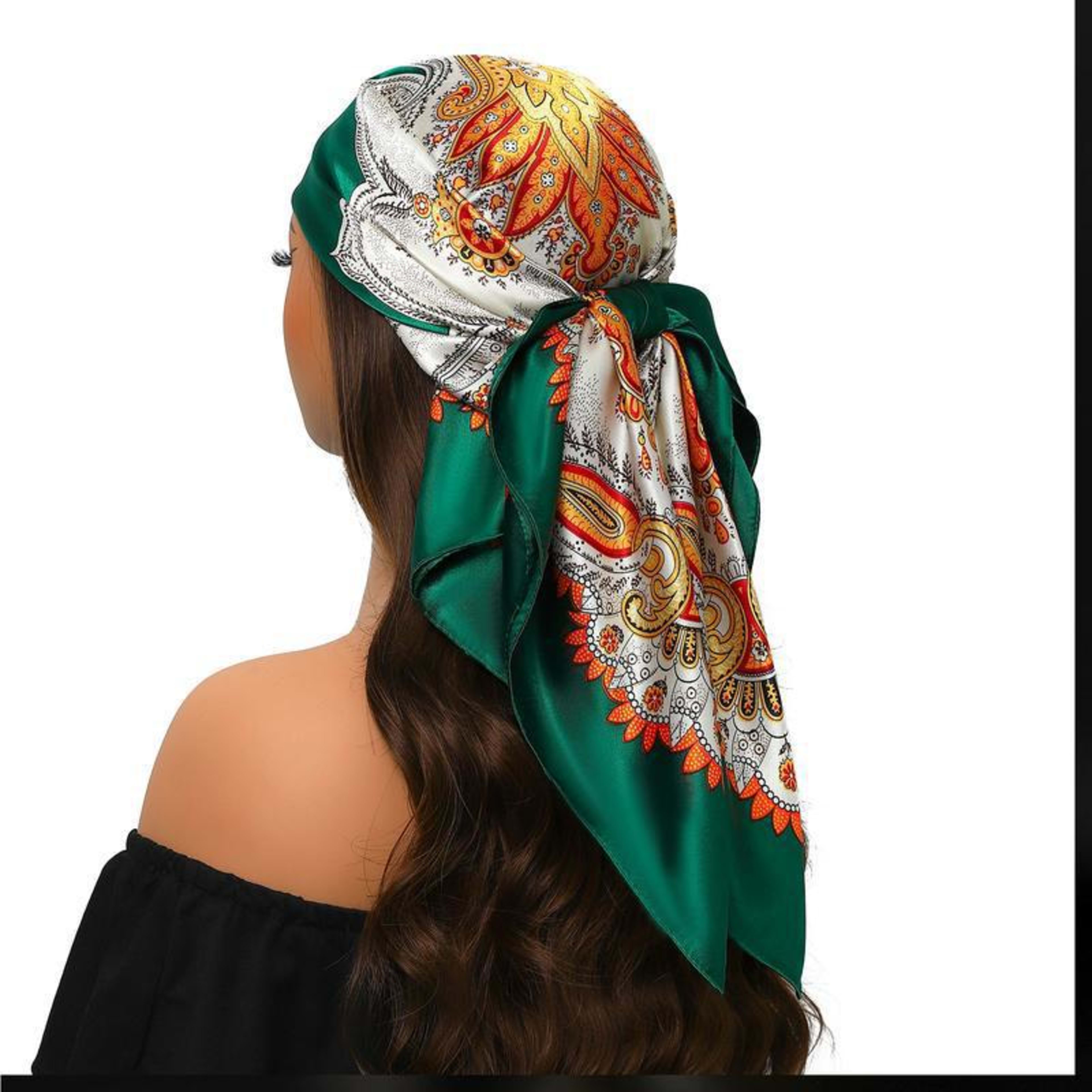 Women's Creative Printed All-Match Shawl Headscarf 10