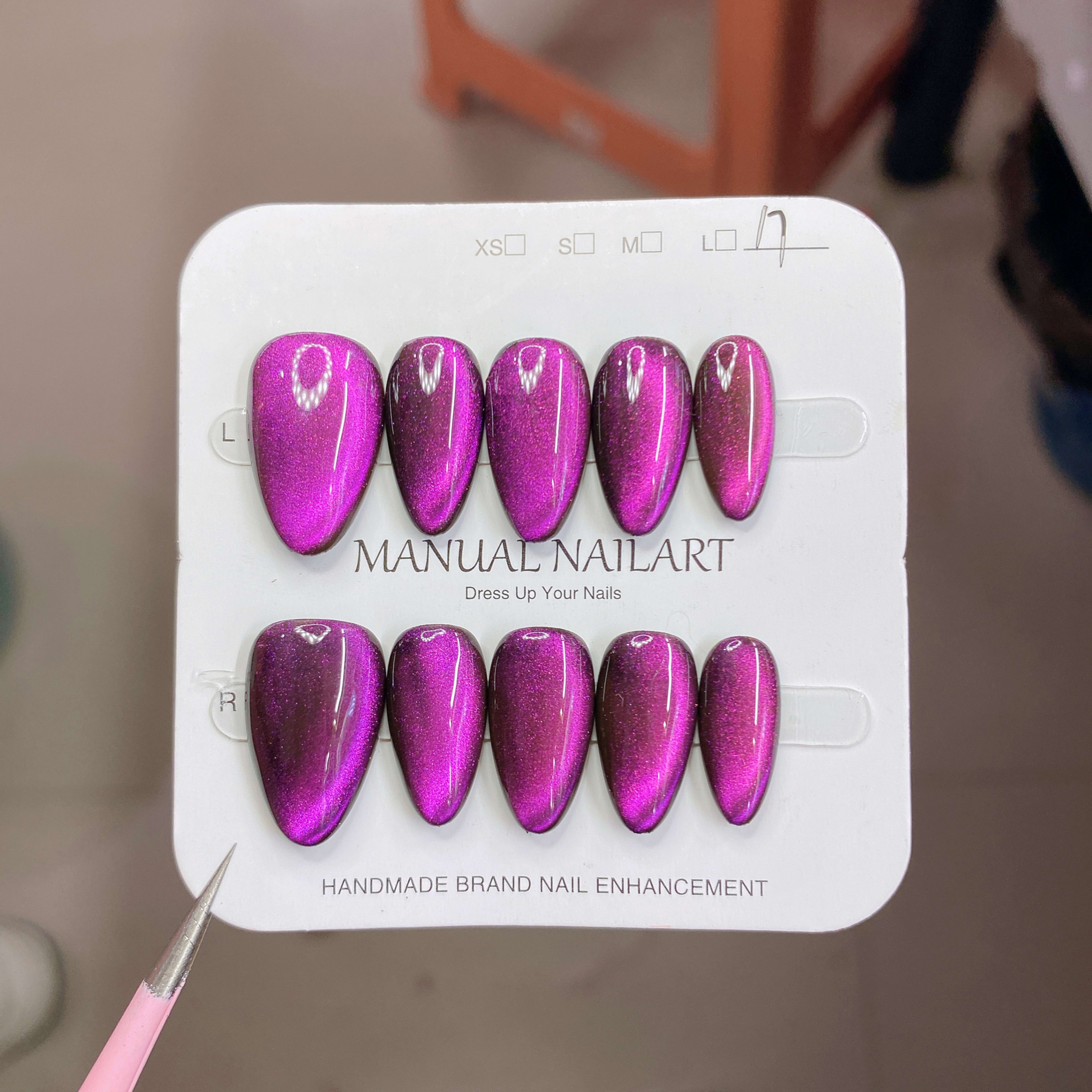 Hand-applied Gel Nail Art Tips For UVLED Curing 17