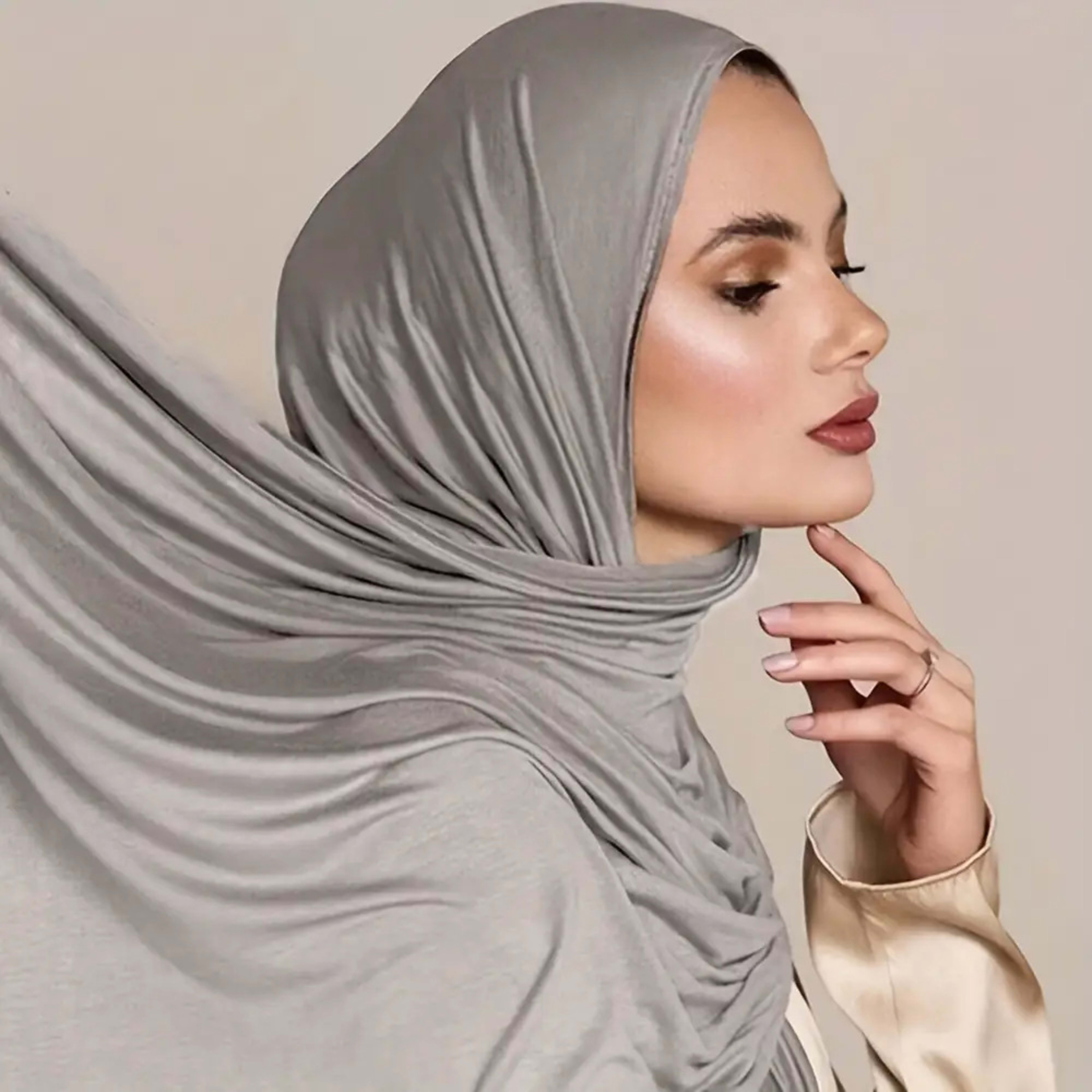 Modal Solid Color Long Scarf Headscarf Wholesale High-Quality Breathable 13