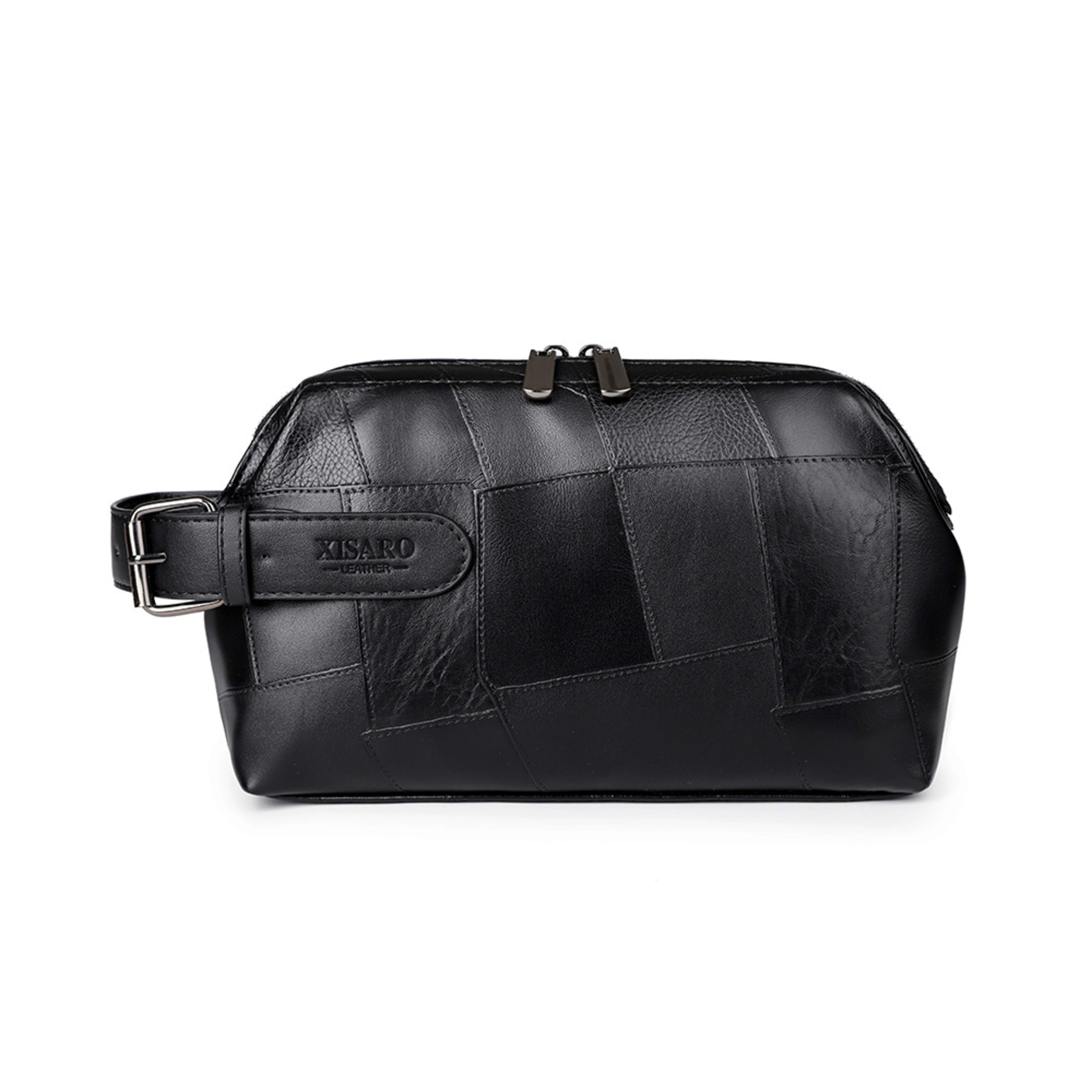 Large Capacity Business Casual Men's Soft Leather Handbag 8
