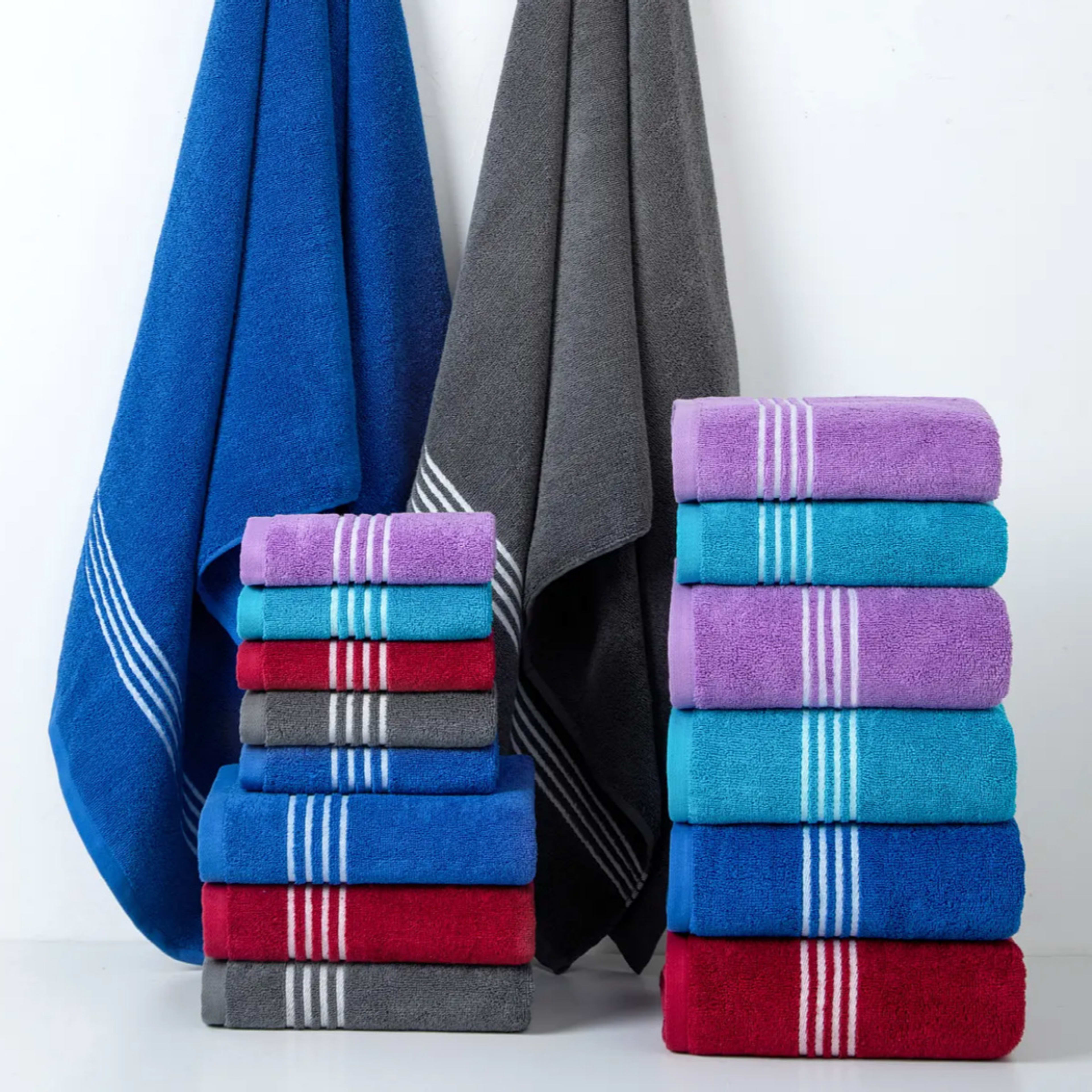 100 Cotton Large Quick Absorbent And Fast Drying Face Towel Set With Bath Towel 2