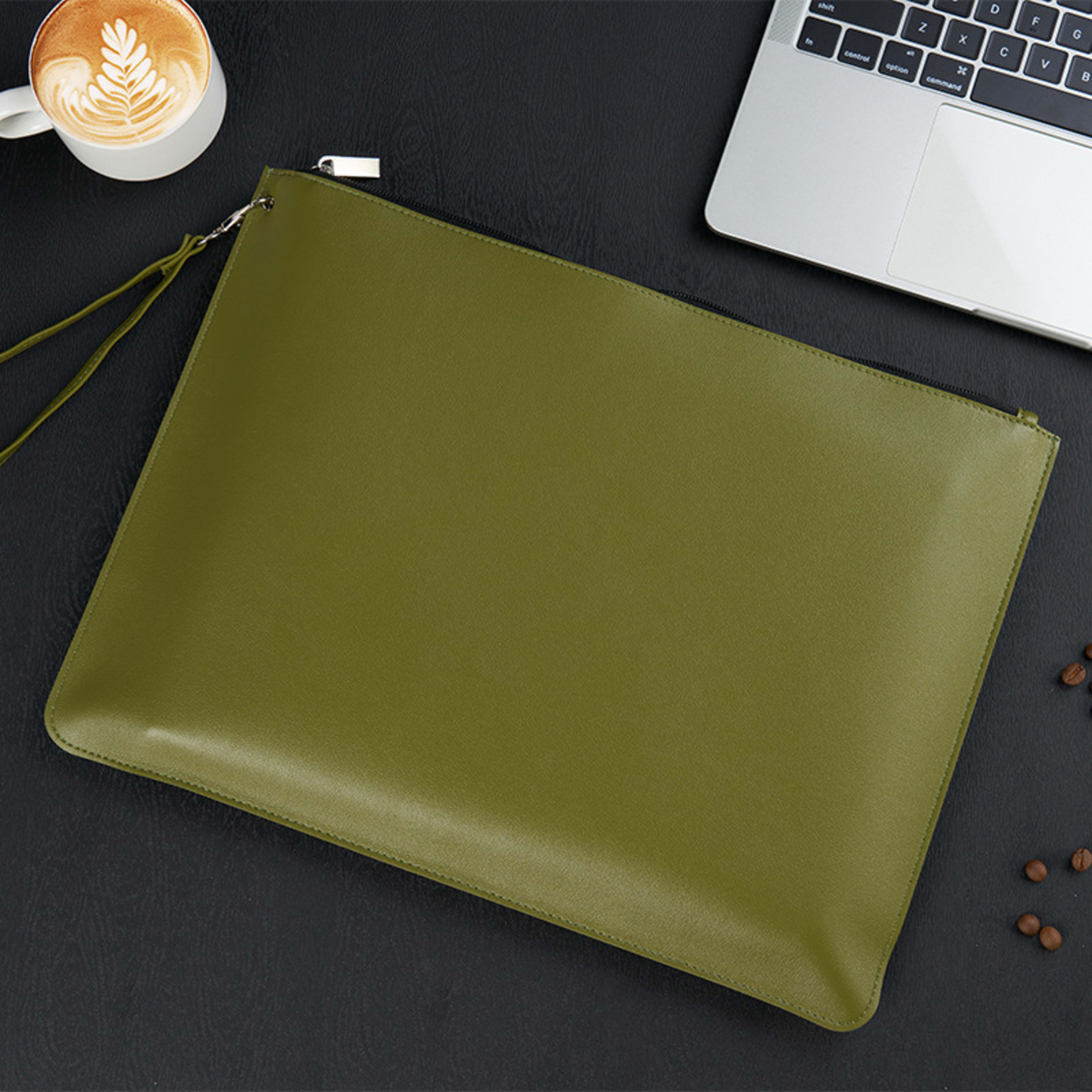 Sleek, High-capacity, Waterproof Leather Organizer For Contracts And Documents 2