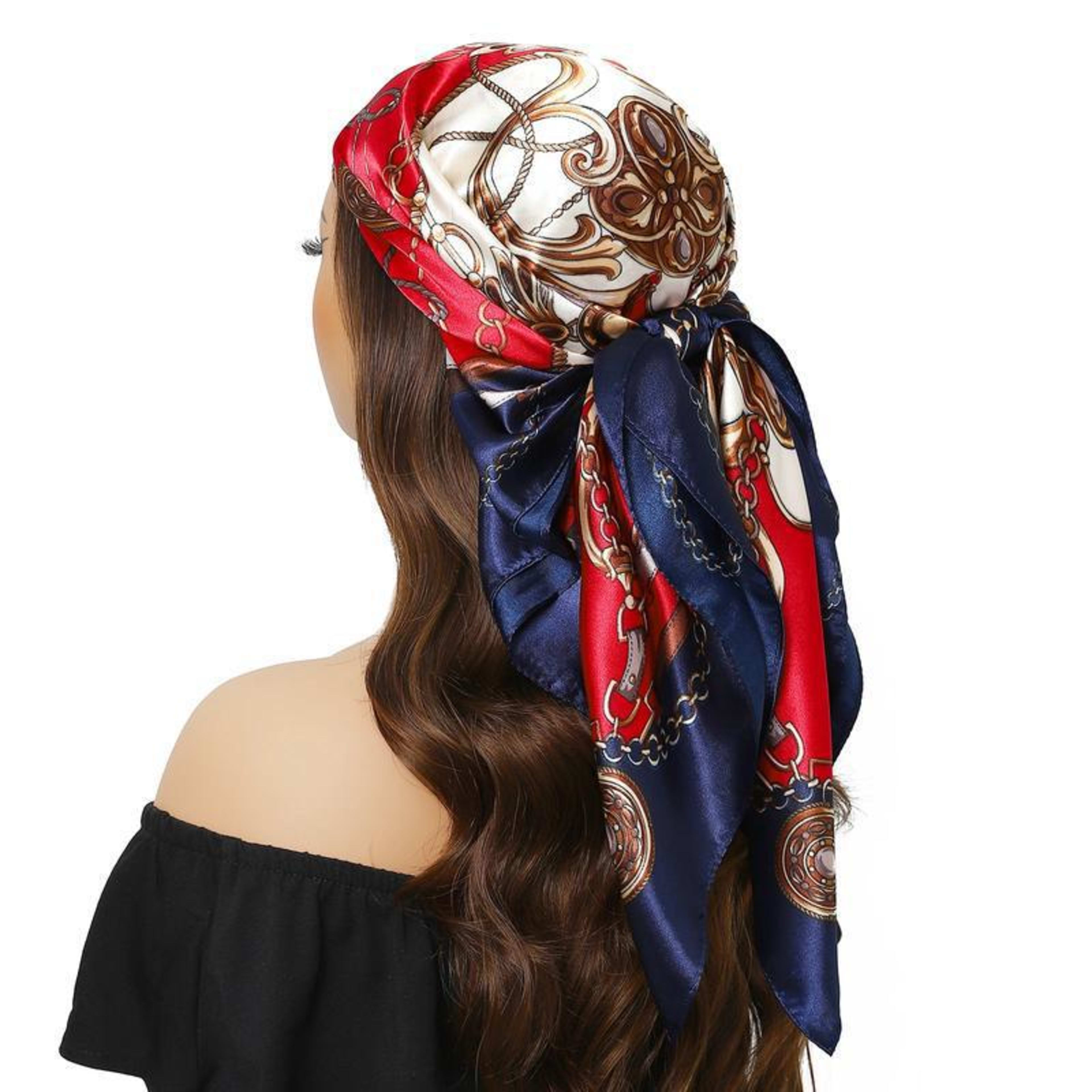 Women's Creative Printed All-Match Shawl Headscarf 19